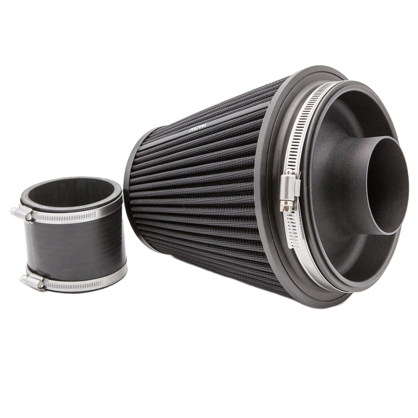 Ramair Pleated 83mm (3.25inch) ID Neck Large Cone Air Filter with Velocity Stack and Coupling
