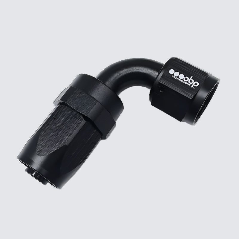 90 Degree CPE Fuel Hose End Fitting Black