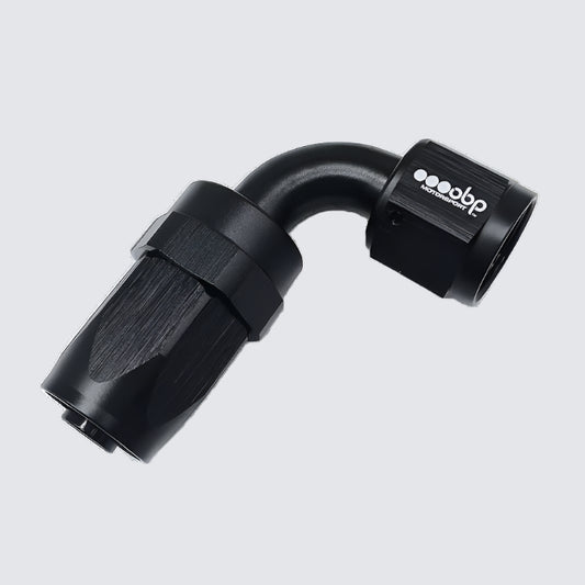 90 Degree CPE Fuel Hose End Fitting Black