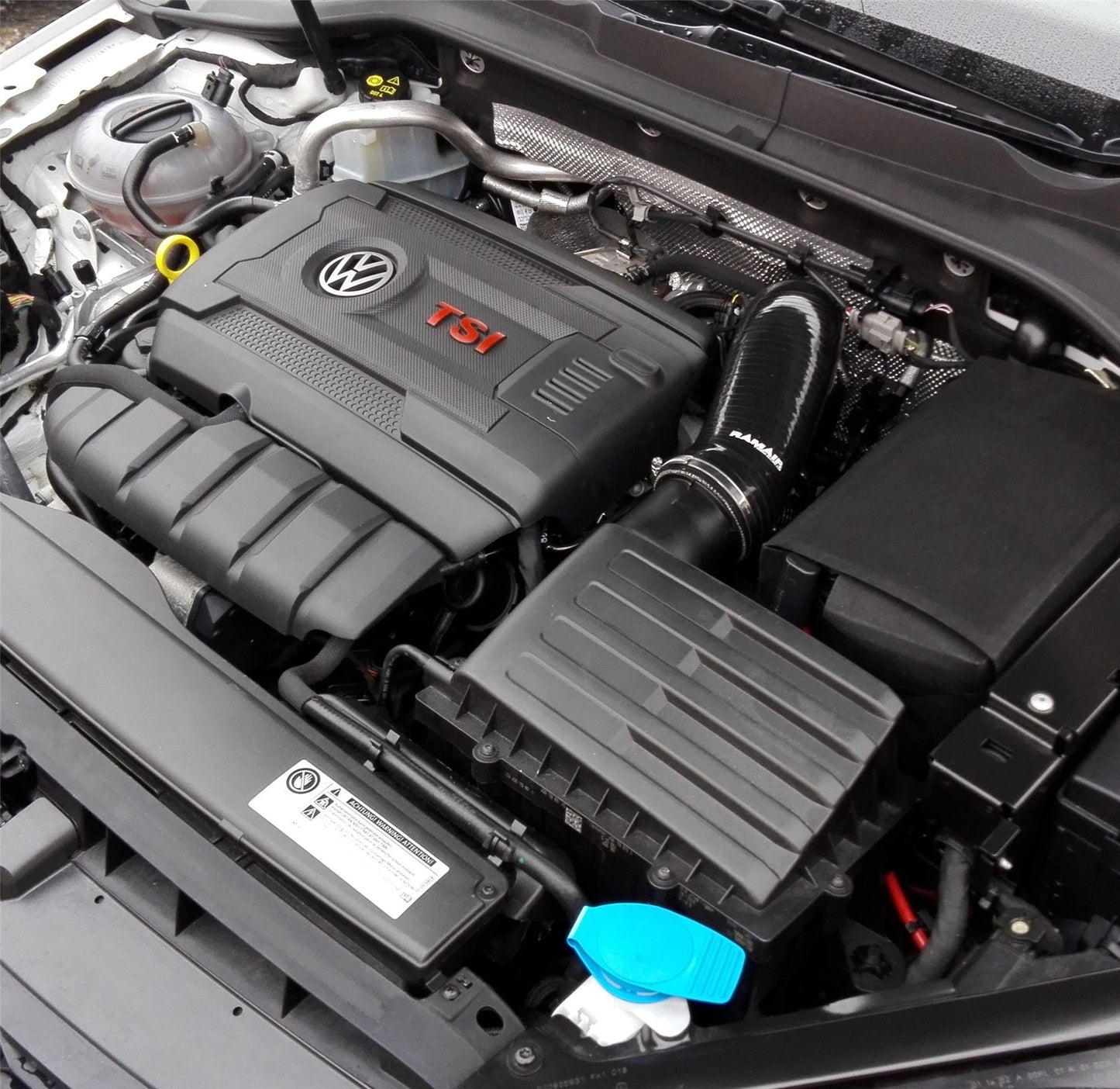RPF-3129-RIP-RD - Silicone Intake Pipe Hose & Replacement Air Filter - Audi S3 TSI MQB