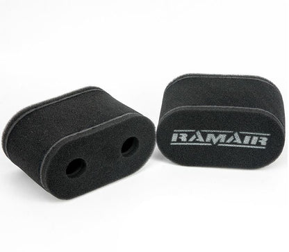 Carb Sock Foam Air Filters Caged 2x 115mm - Tall