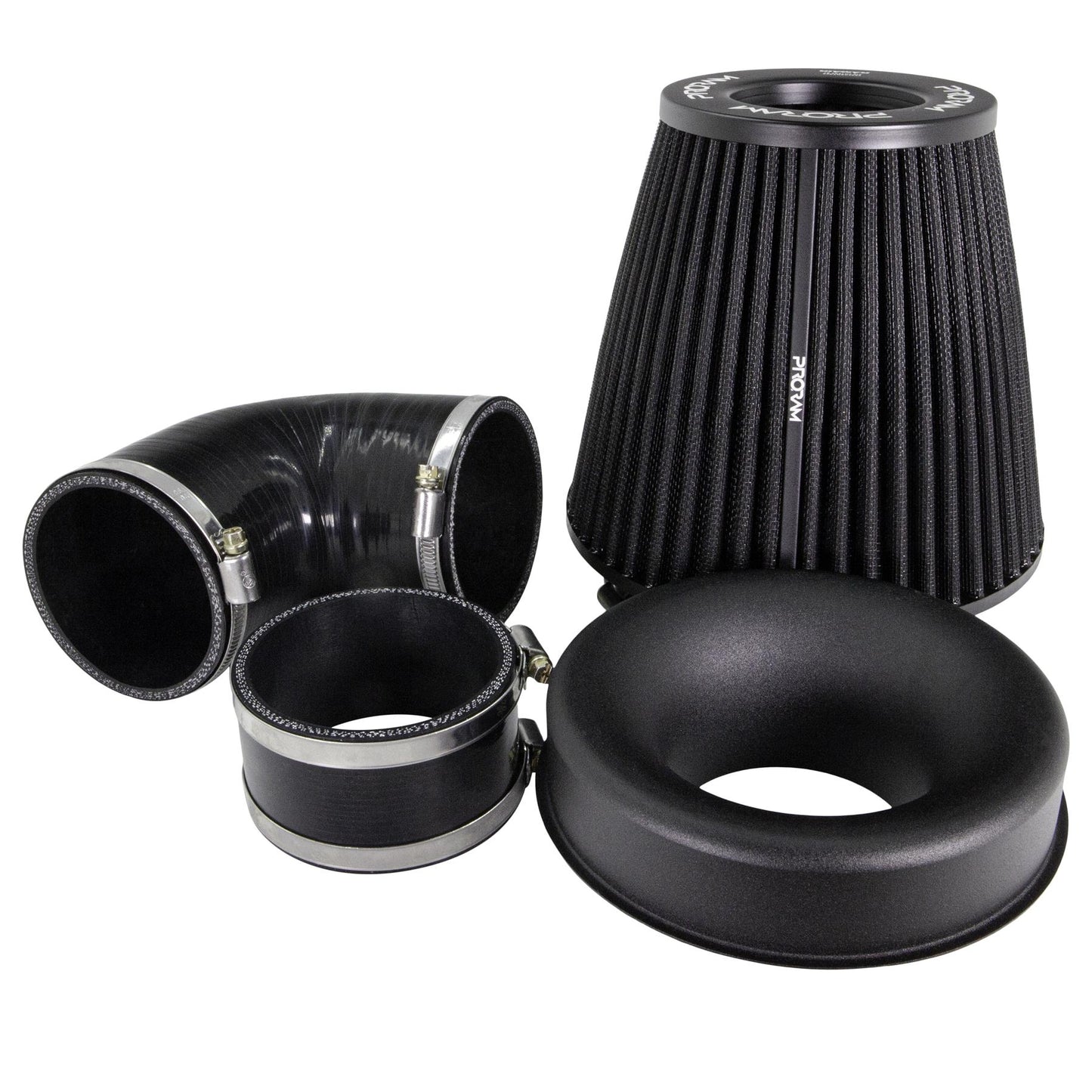 Performance Pleated Induction Kit for MK2 Focus ST - Black Hoses