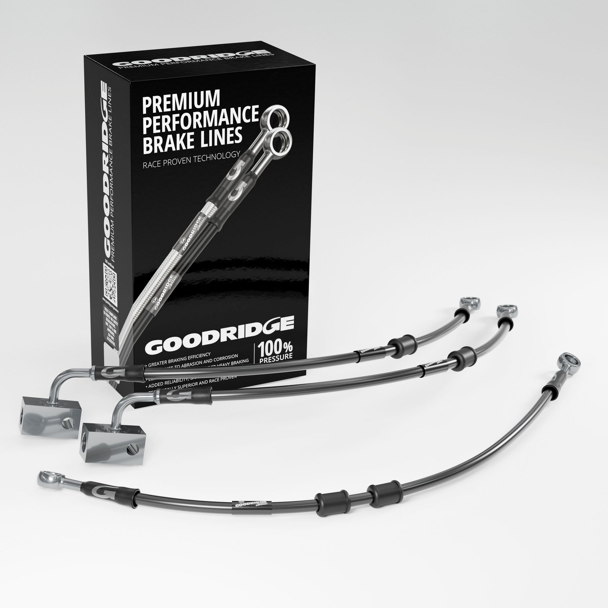 BRAKE HOSE KIT FOR YAMAHA TENERE 700 ABS 19-23 - Goodridge
