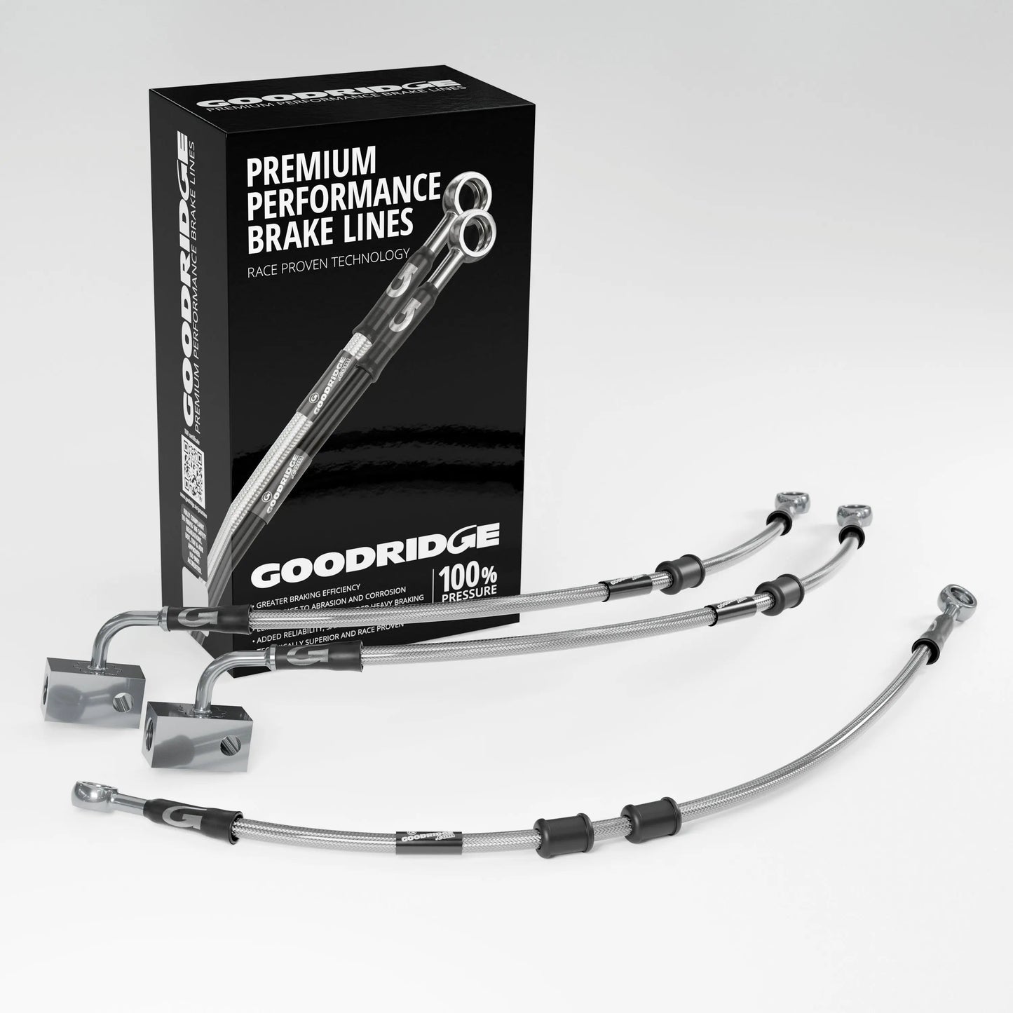 PERFORMANCE BRAKE HOSE KIT FOR KAWASAKI ZZR1400 / ZX14 ABS 07-20 Kawasaki