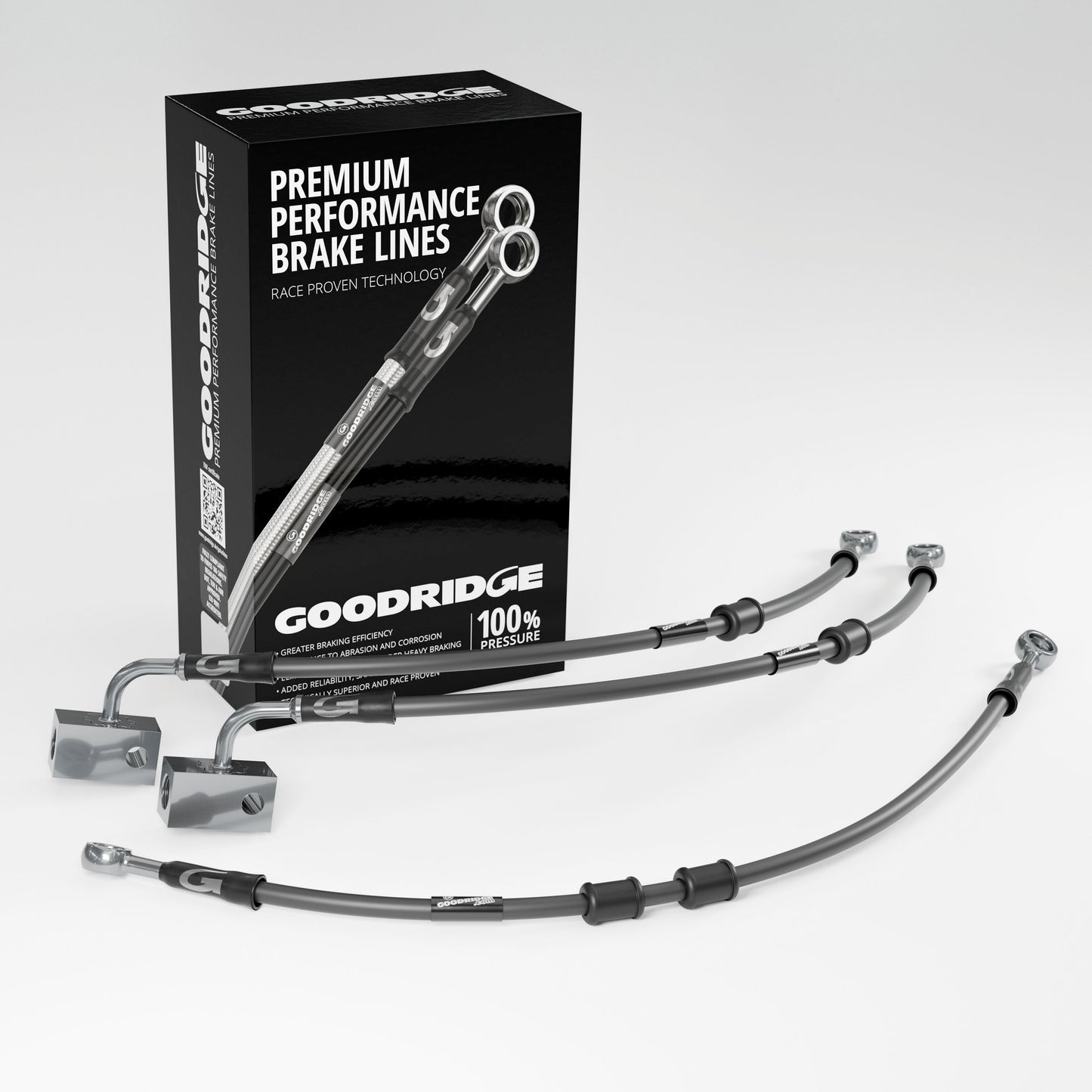 BRAKE HOSE KIT FOR YAMAHA TENERE 700 ABS 19-23 - Goodridge