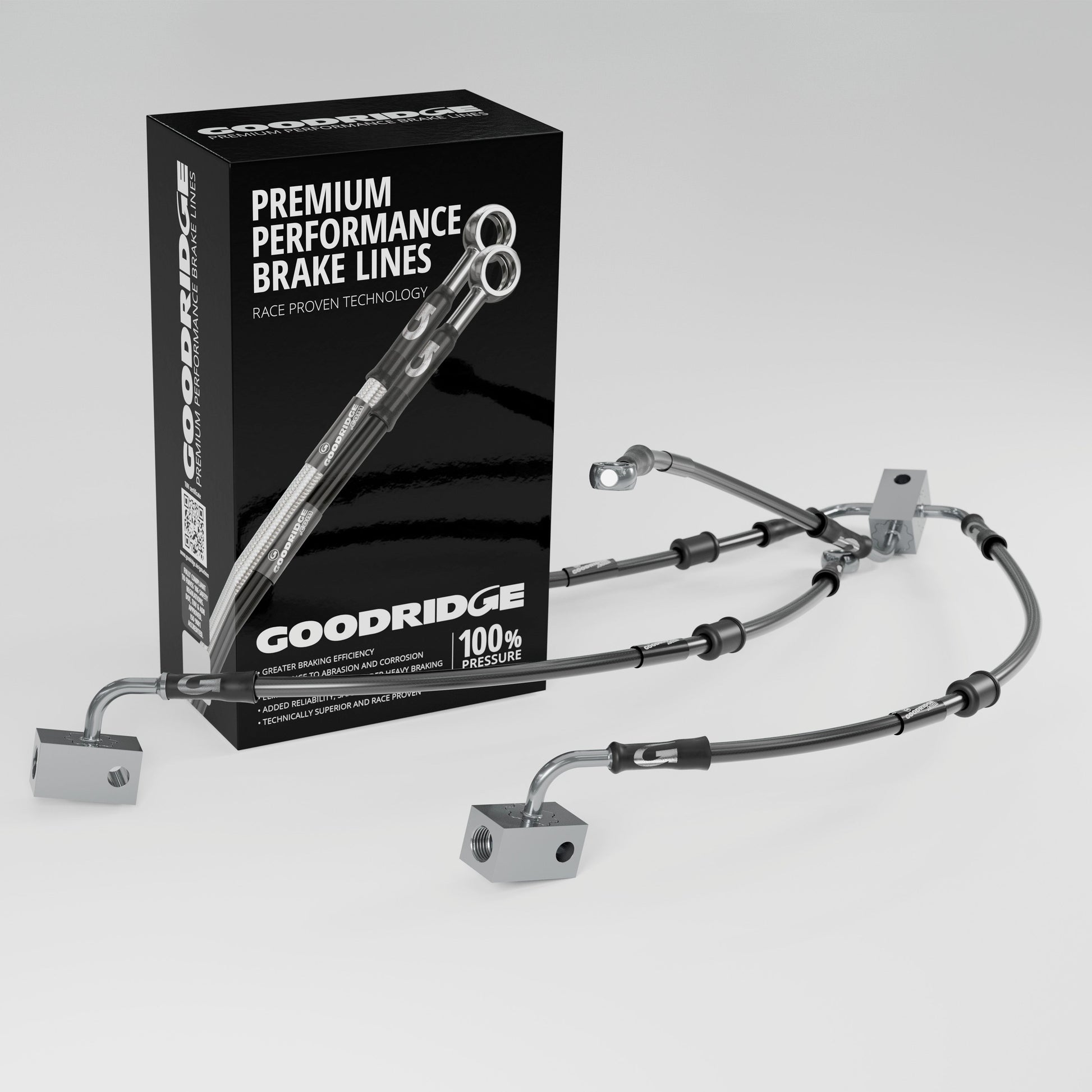 PERFORMANCE  BRAKE HOSE KIT FOR YAMAHA T-MAX 530 ABS 12-14 Yamaha