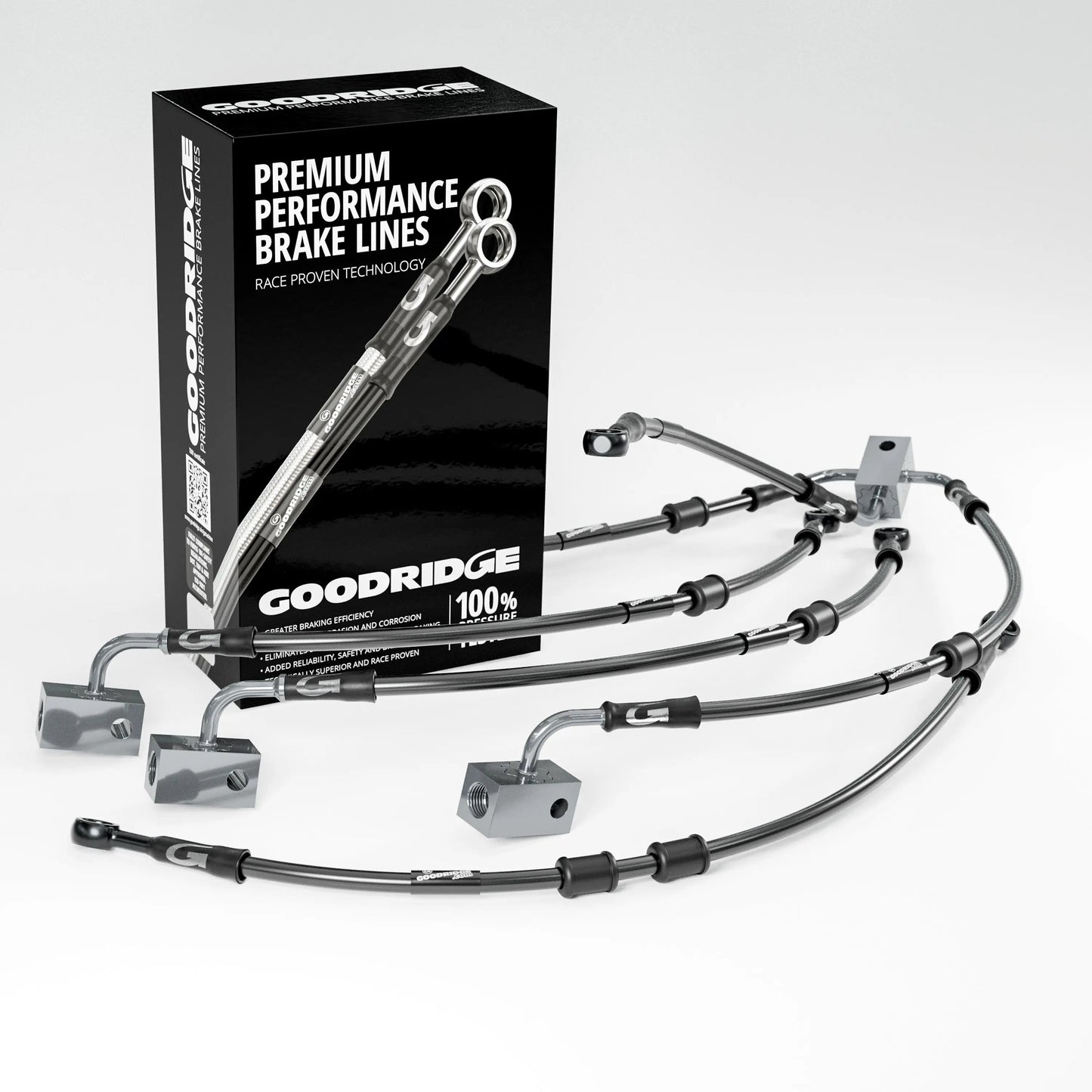 PERFORMANCE BRAKE HOSE KIT FOR KAWASAKI ZZR1400 / ZX14 ABS 07-20 Kawasaki