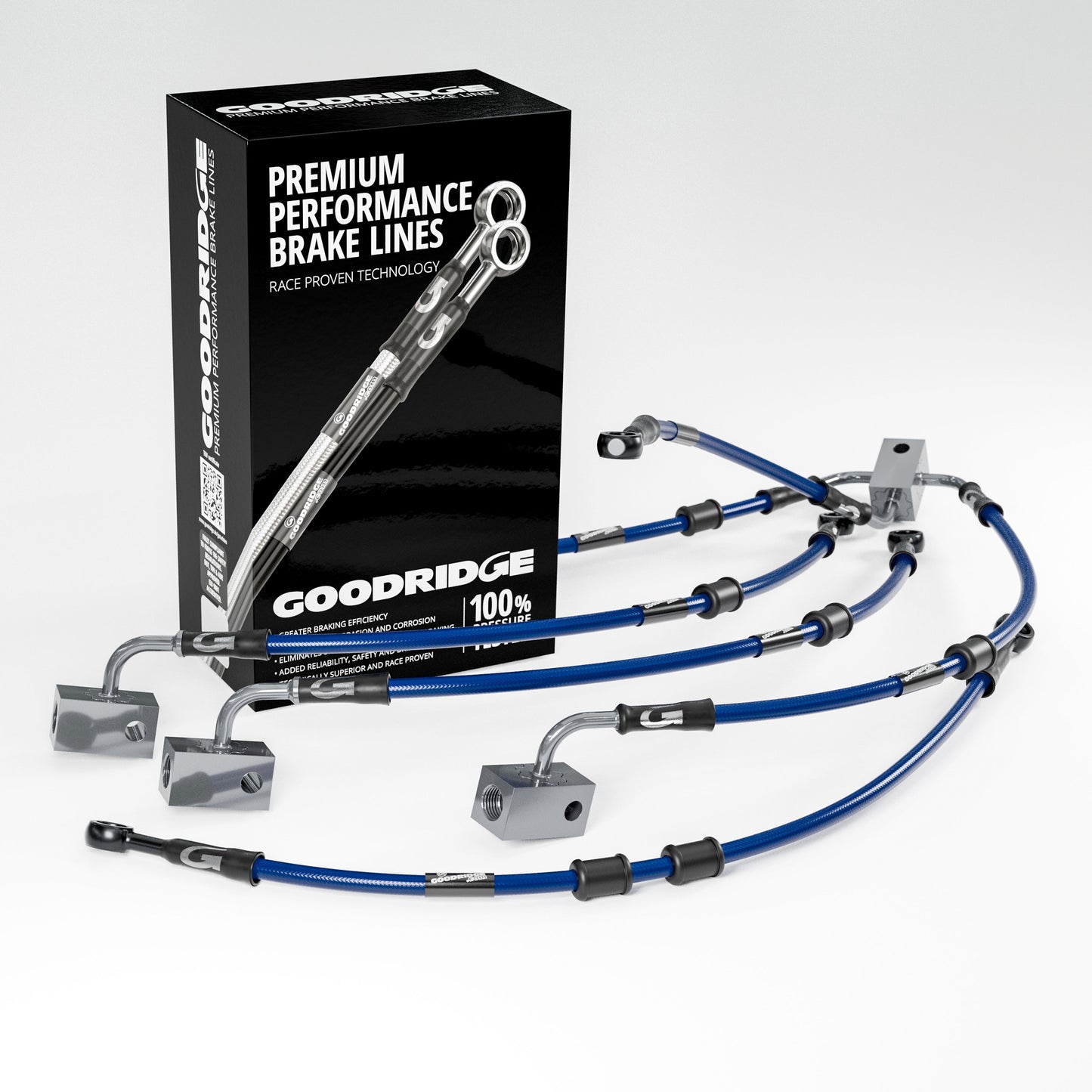 PERFORMANCE BRAKE HOSE KIT FOR YAMAHA NIKKEN + GT ABS 18-23 Yamaha