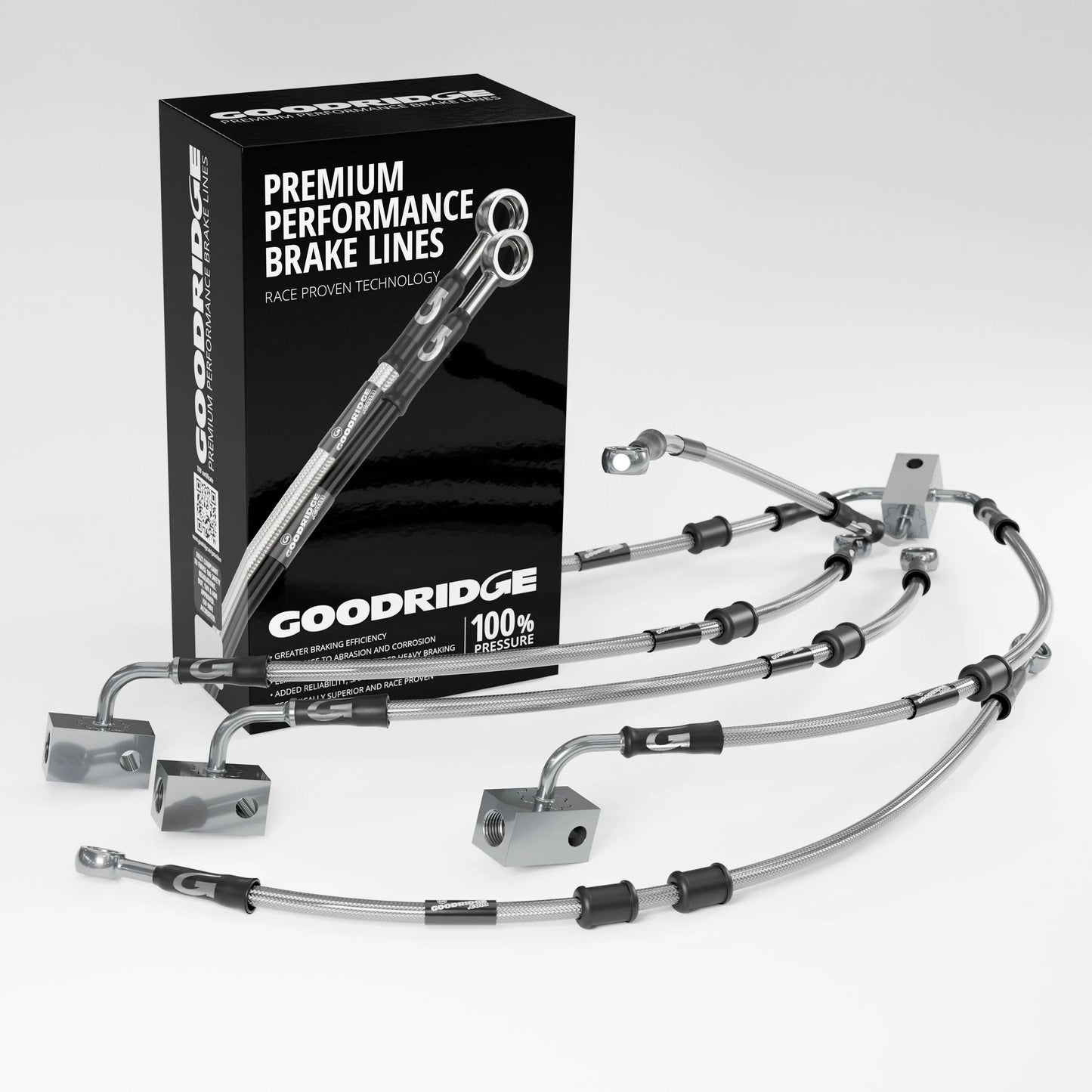 PERFORMANCE BRAKE HOSE KIT FOR KAWASAKI ZZR1400 / ZX14 ABS 07-20 Kawasaki