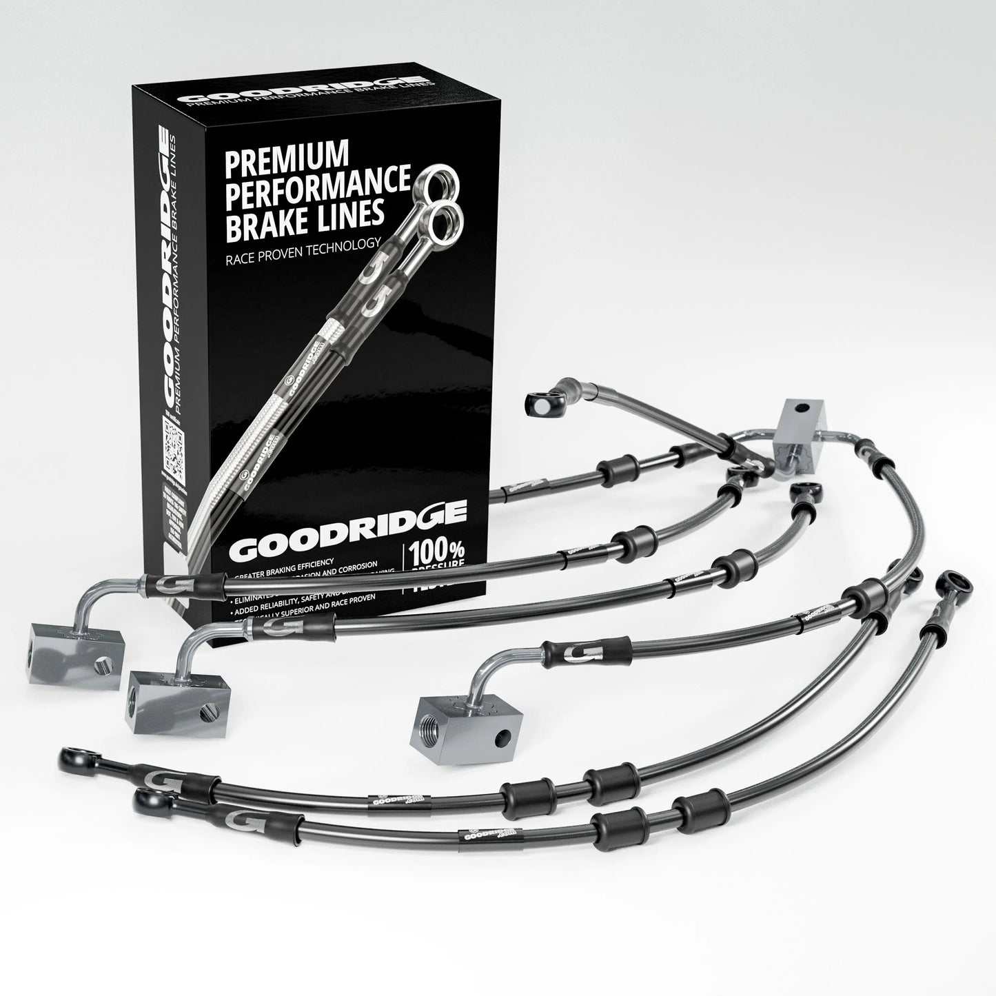 PERFORMANCE BRAKE HOSE KIT FOR YAMAHA FZ8 SA-NA ABS 10-15 Yamaha