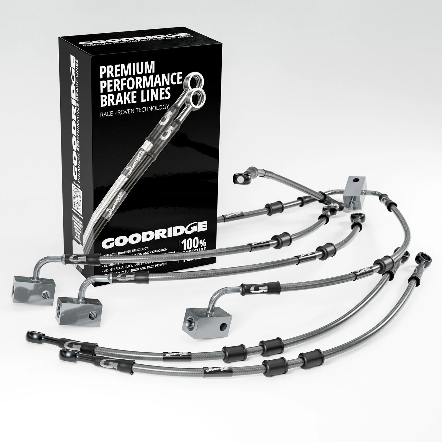 PERFORMANCE BRAKE HOSE KIT FOR YAMAHA FZ8 SA-NA ABS 10-15 Yamaha