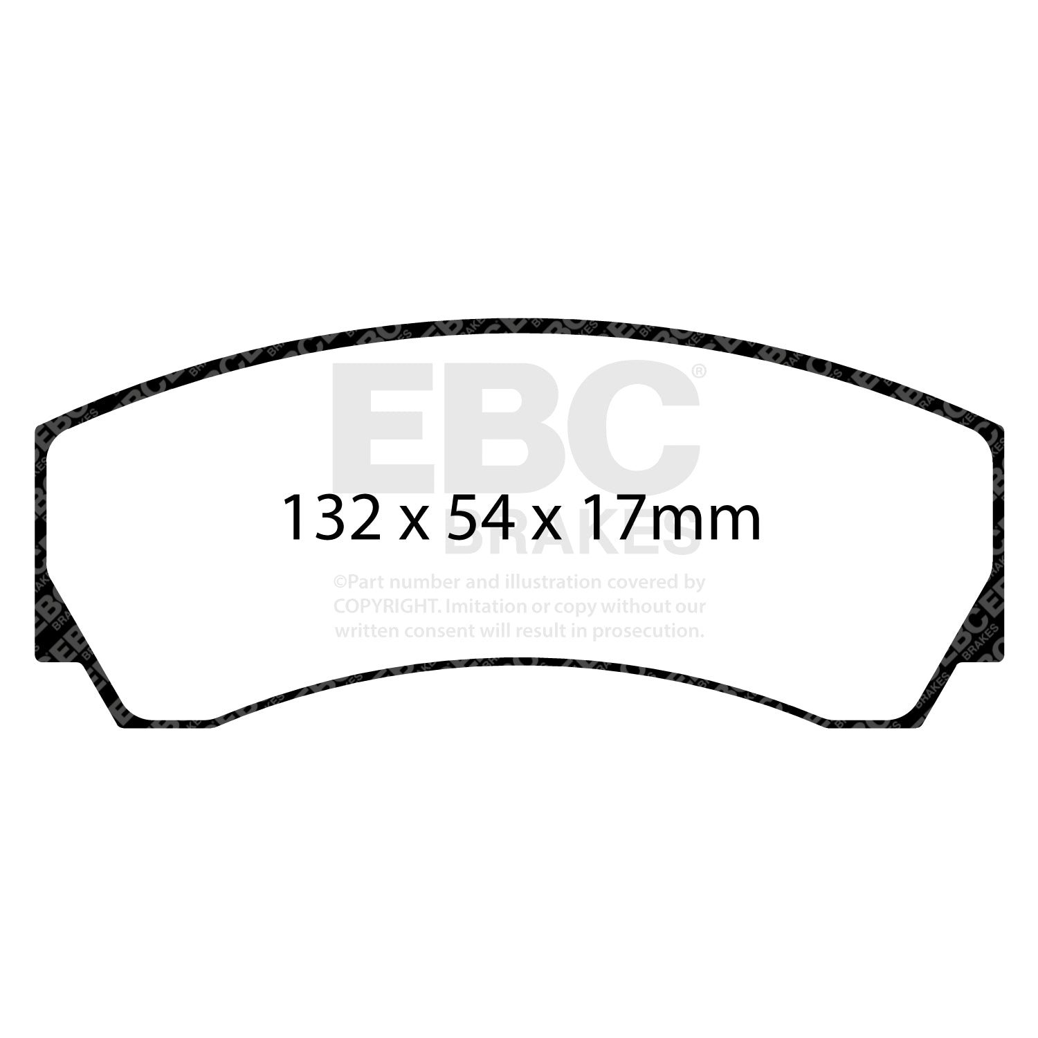 EBC Brakes Redstuff 3000 Series Sport Brake Pad Set (DP3031C)
