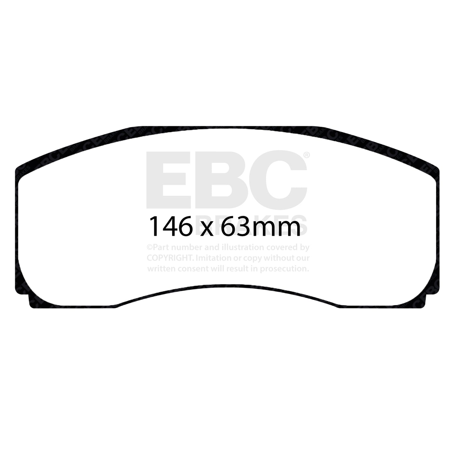 EBC Brakes Yellowstuff 4000 Series Street (DP4047R)