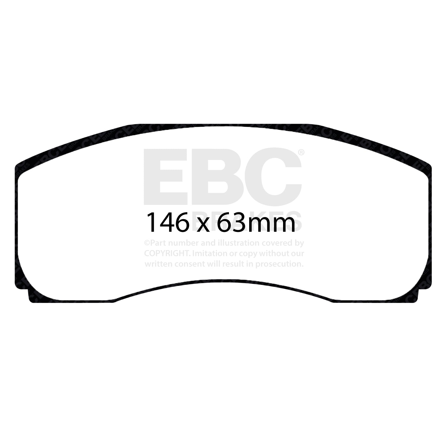 EBC Brakes Yellowstuff 4000 Series Street (DP4047R)