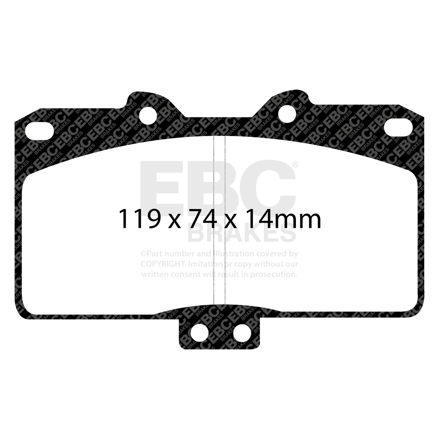 EBC Brakes Ultimax OE Replacement Brake Pad Set (DP1097)