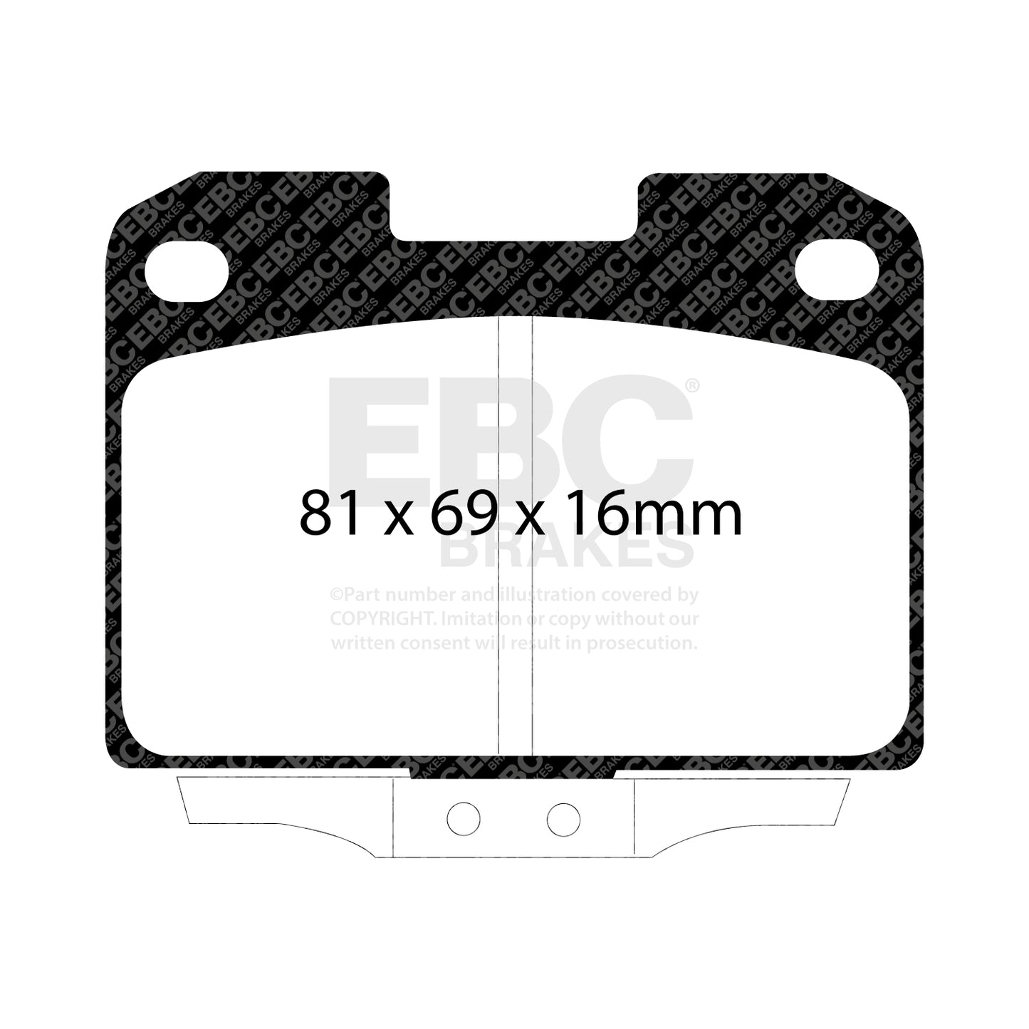 EBC Brakes Ultimax OE Replacement Brake Pad Set (DP1098)