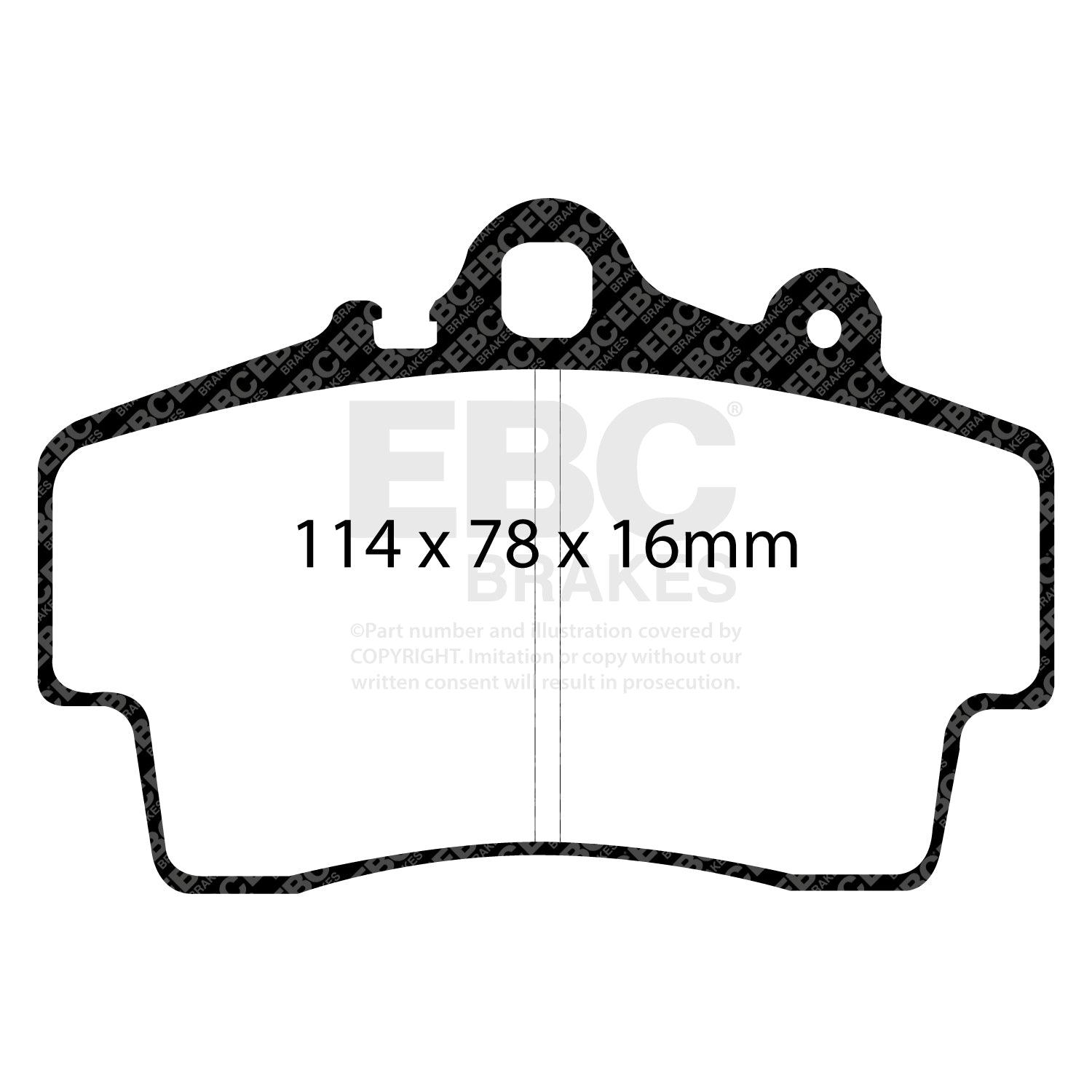 EBC Brakes Ultimax OE Replacement Brake Pad Set (DP1207)
