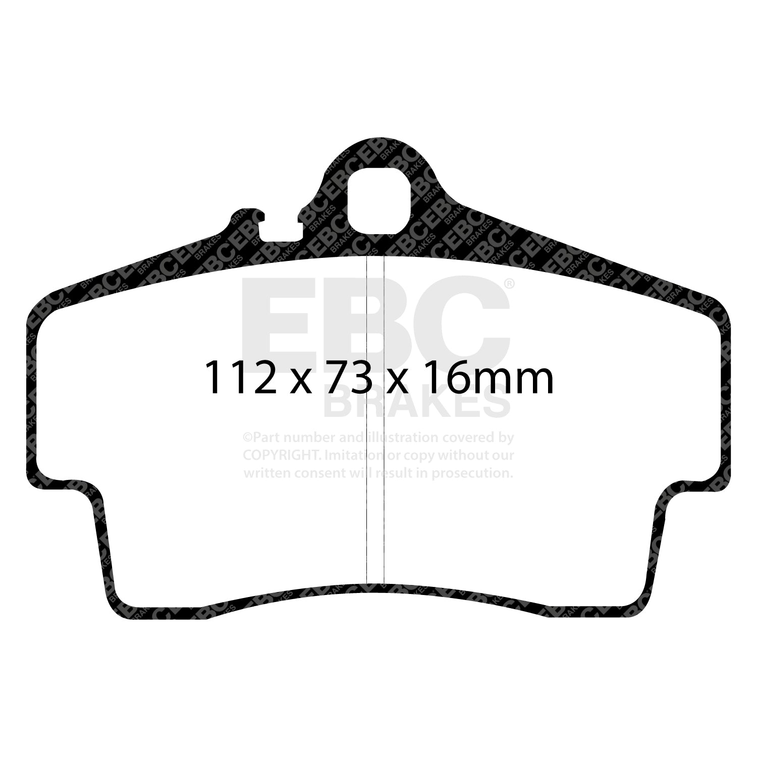 EBC Brakes Ultimax OE Replacement Brake Pad Set (DP1208)
