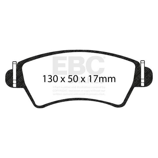 EBC Brakes Bluestuff NDX Trackday Brake Pad Set (DP51234NDX)