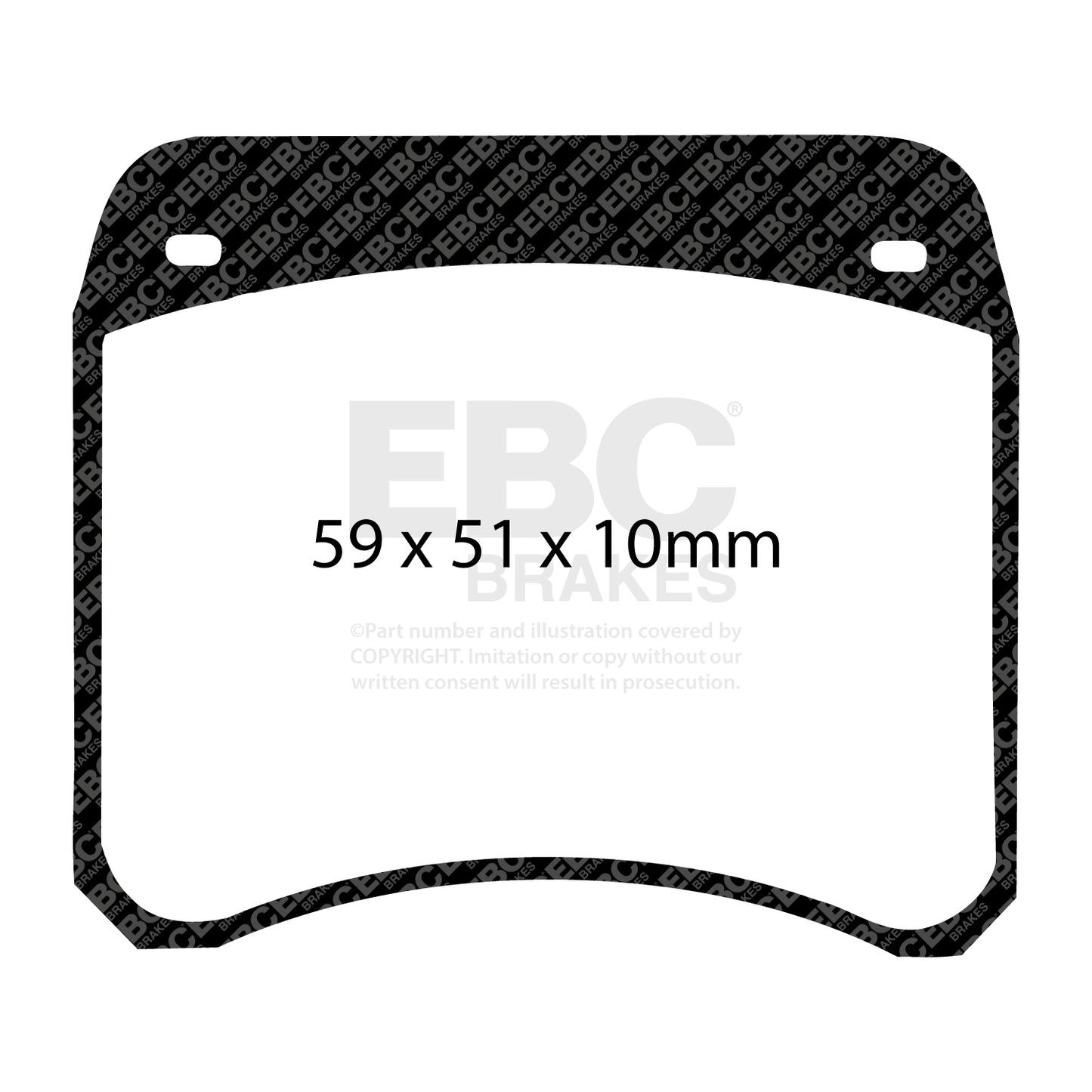 EBC Brakes Redstuff 3000 Series Sport Brake Pad Set (DP3128C)