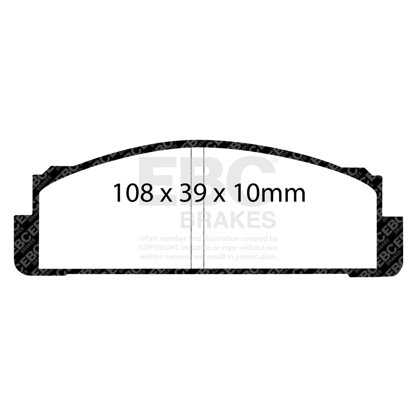 EBC Brakes Redstuff 3000 Series Sport Brake Pad Set (DP3130C)
