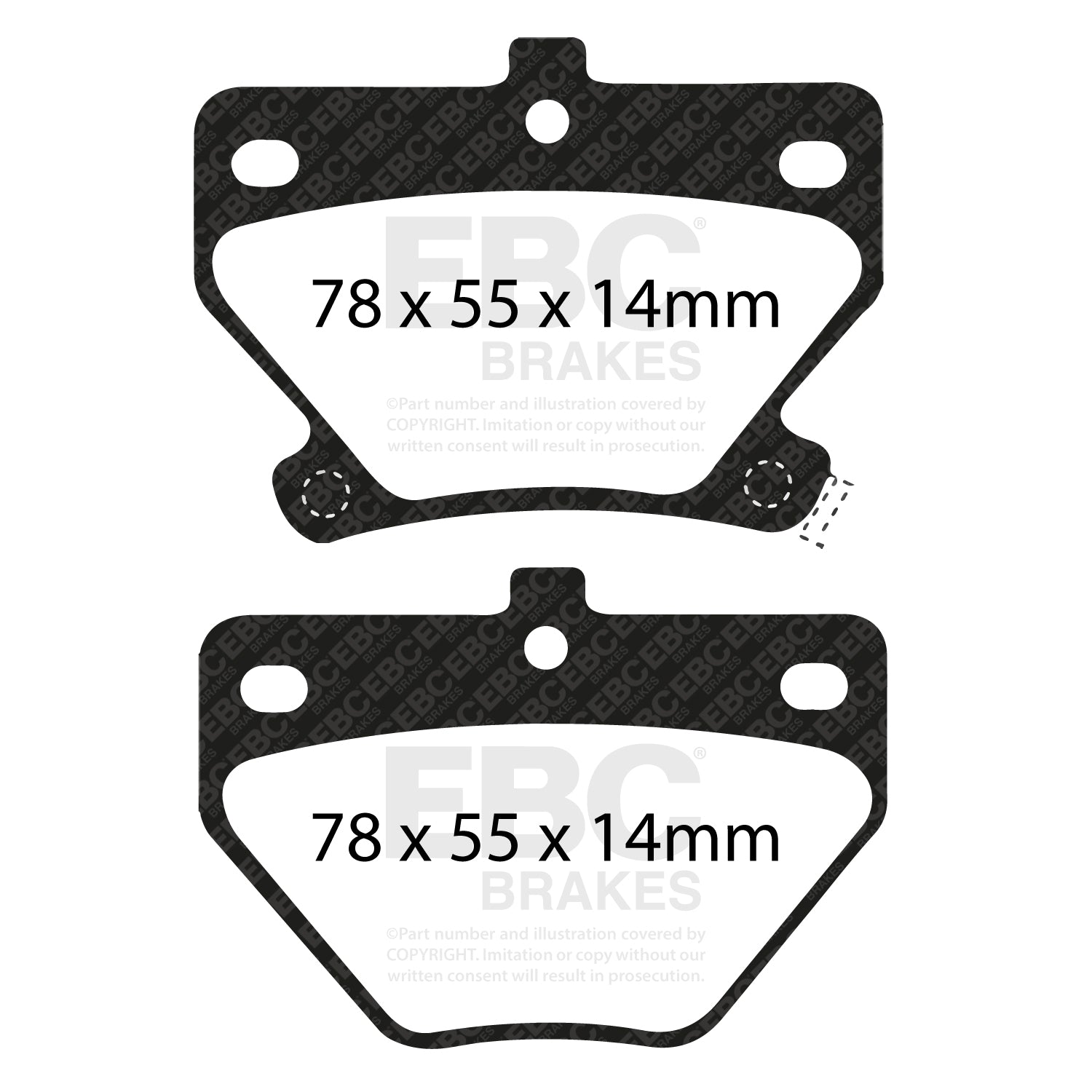 EBC Brakes Bluestuff NDX Trackday Brake Pad Set (DP51326NDX)