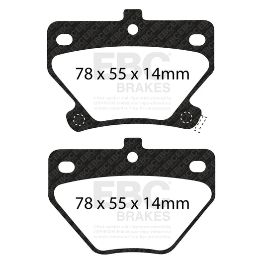 EBC Brakes Bluestuff NDX Trackday Brake Pad Set (DP51326NDX)
