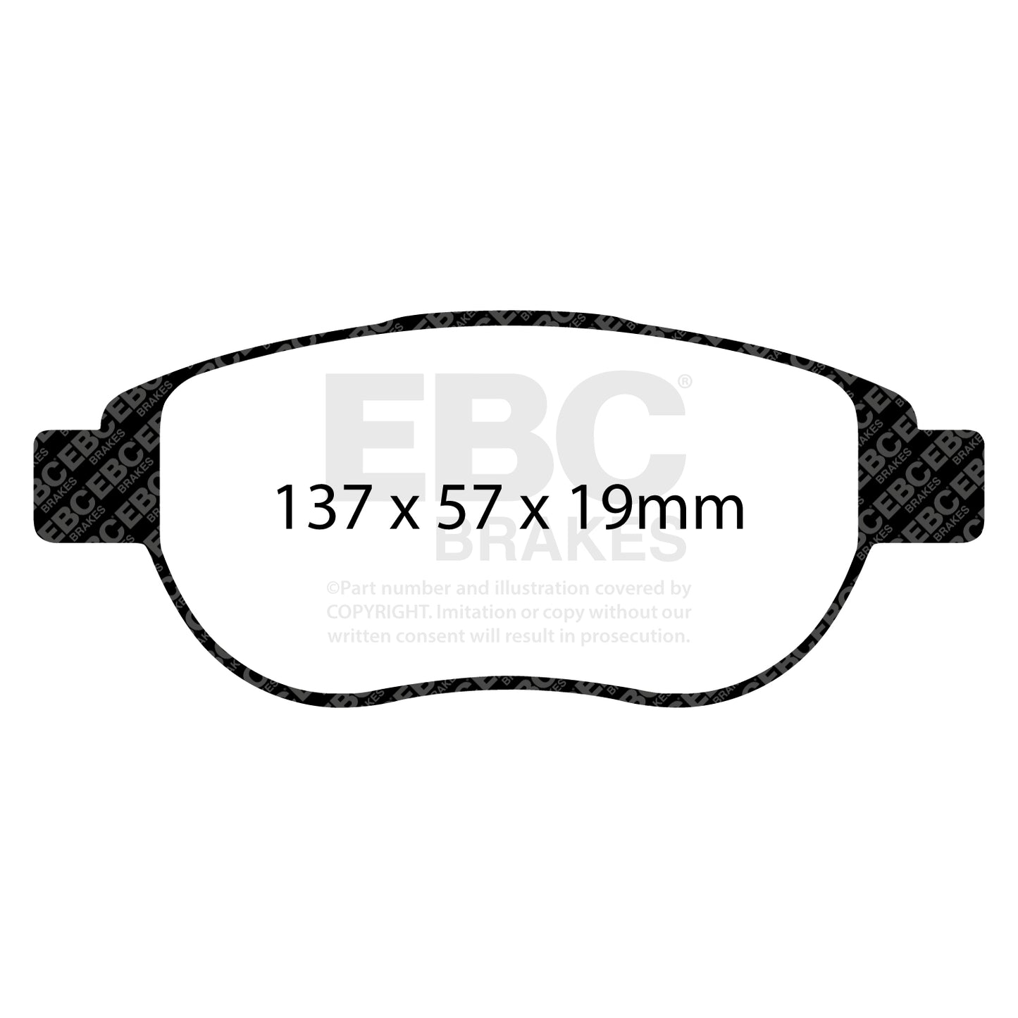 EBC Brakes Bluestuff NDX Trackday Brake Pad Set (DP51375NDX)