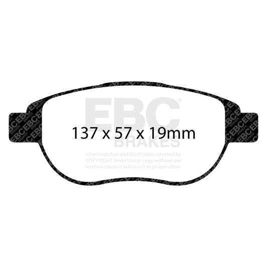 EBC Brakes Bluestuff NDX Trackday Brake Pad Set (DP51375NDX)
