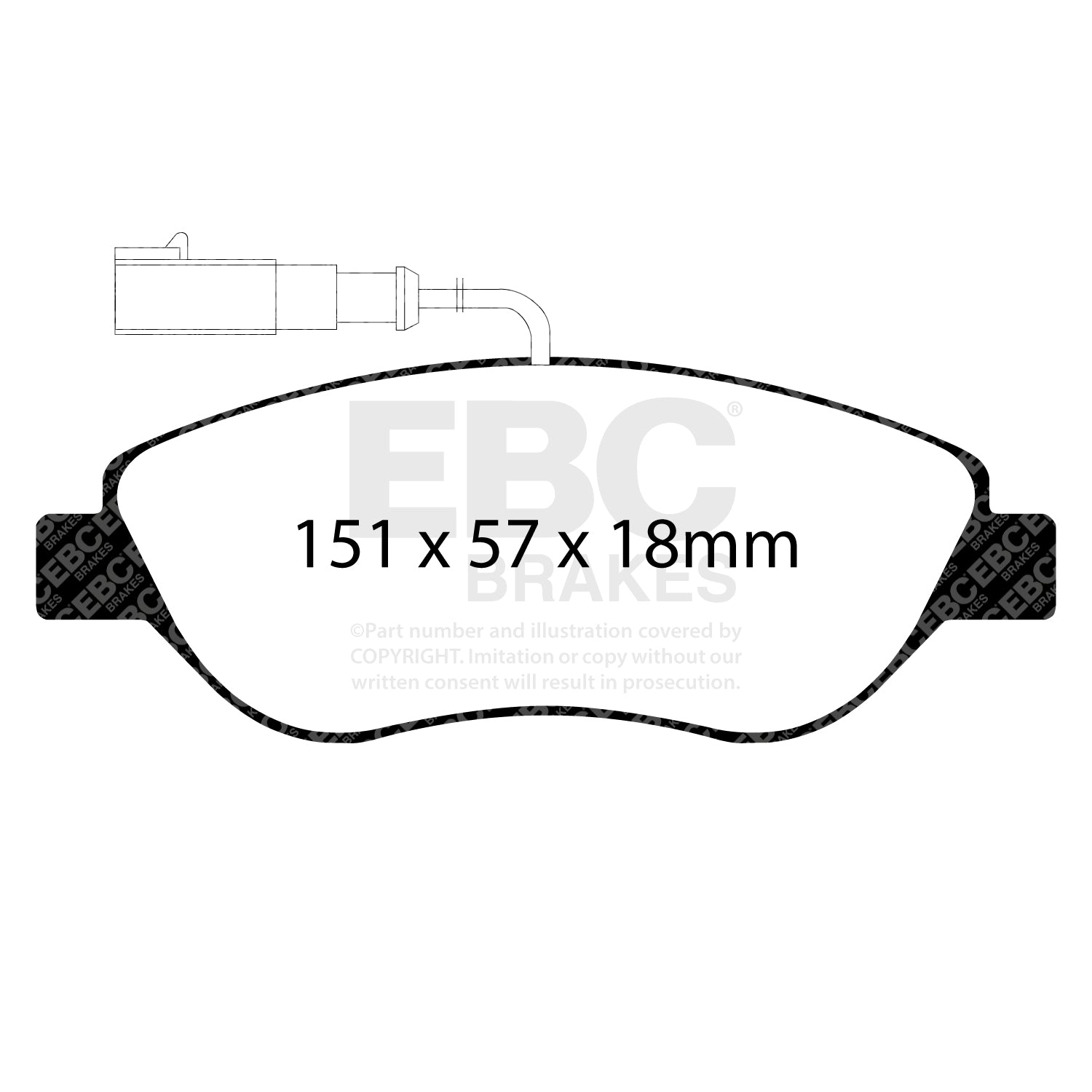 EBC Brakes Redstuff 3000 Series Sport Brake Pad Set (DP31382C)