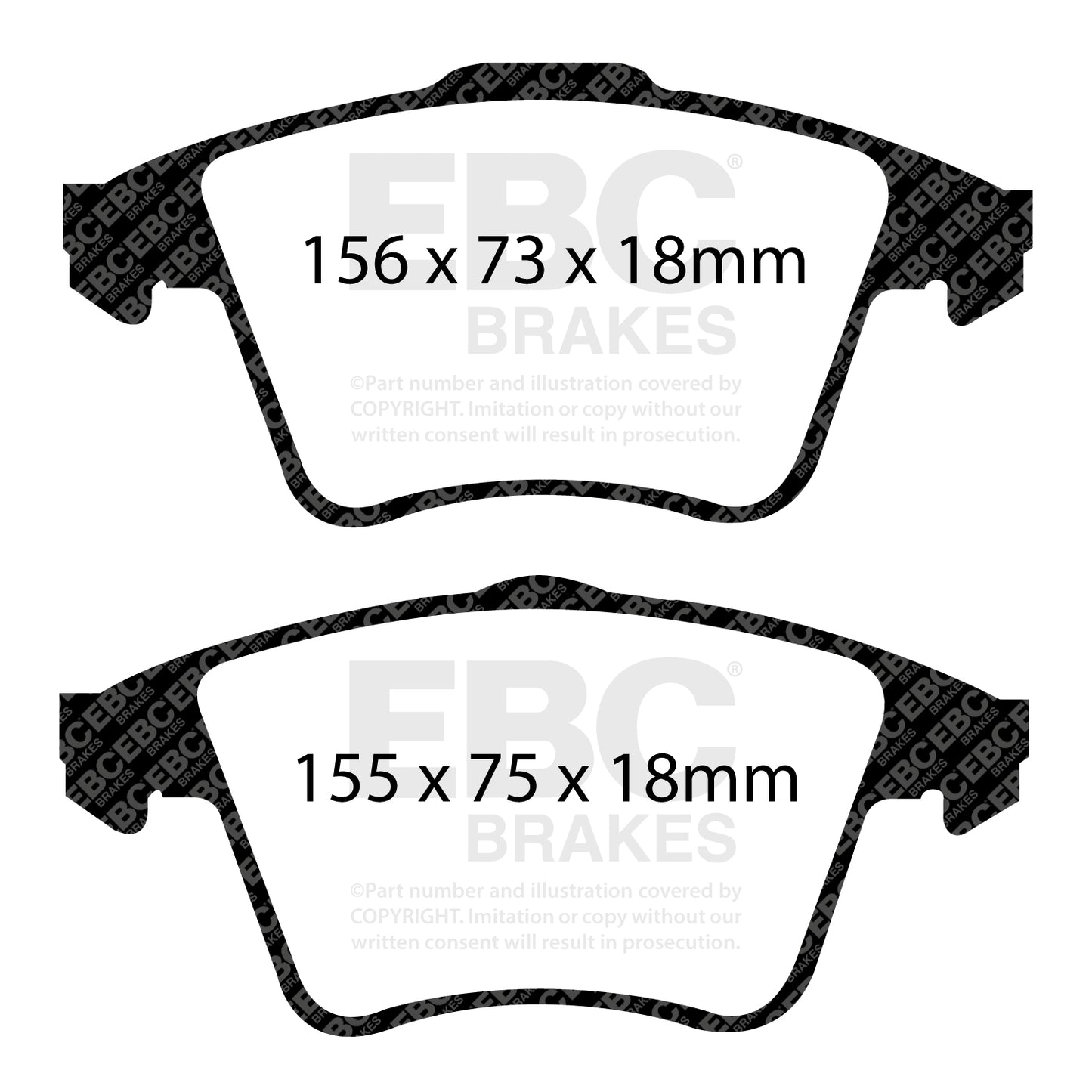EBC Brakes Redstuff 3000 Series Sport Brake Pad Set (DP31556C)