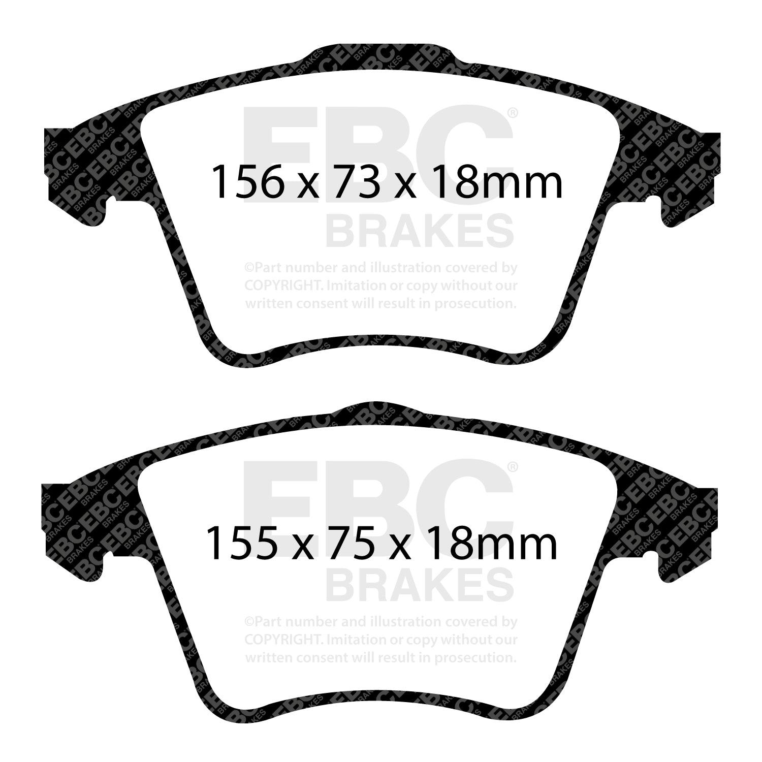 EBC Brakes Redstuff 3000 Series Sport Brake Pad Set (DP31556C)