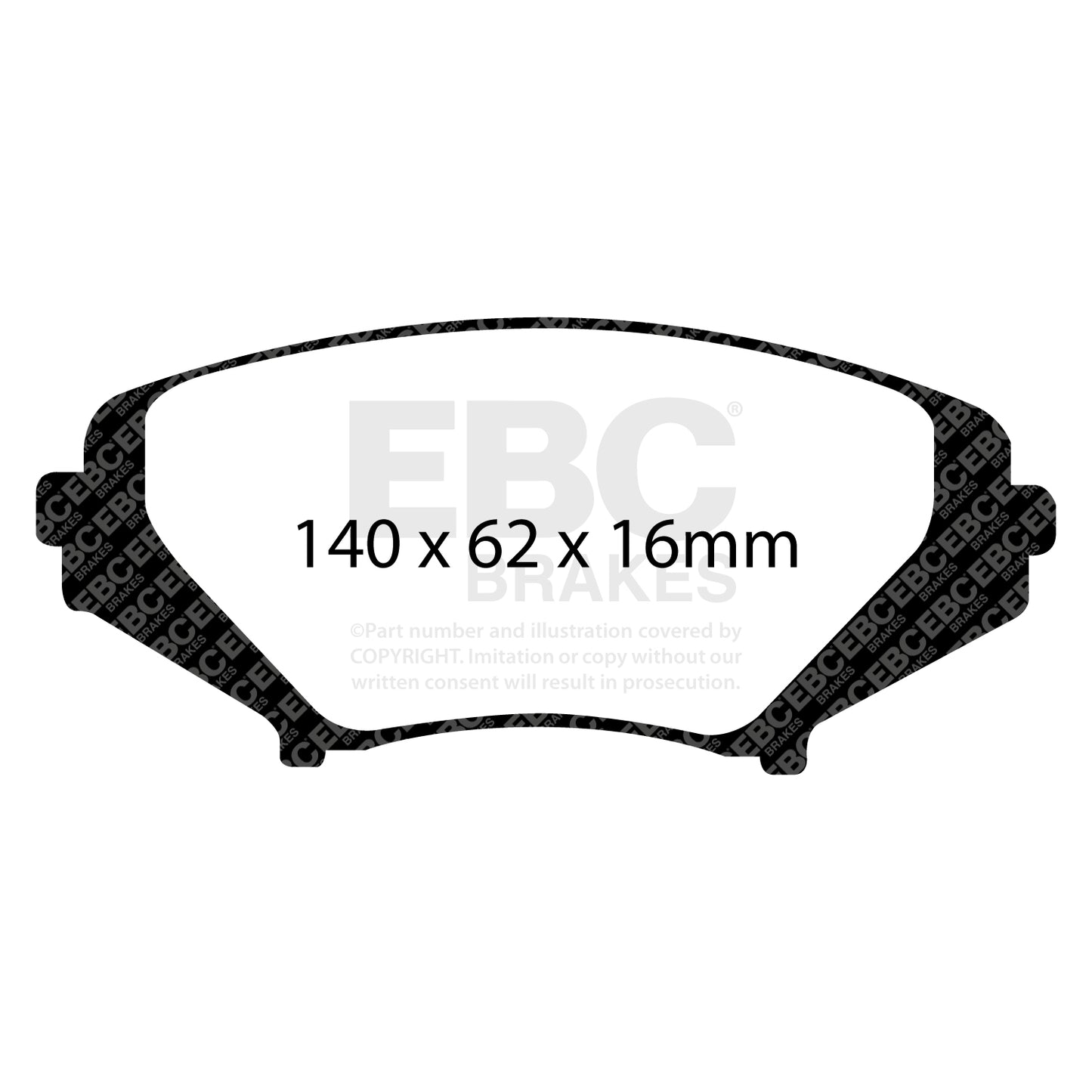 EBC Brakes Ultimax OE Replacement Brake Pad Set (DP1665)