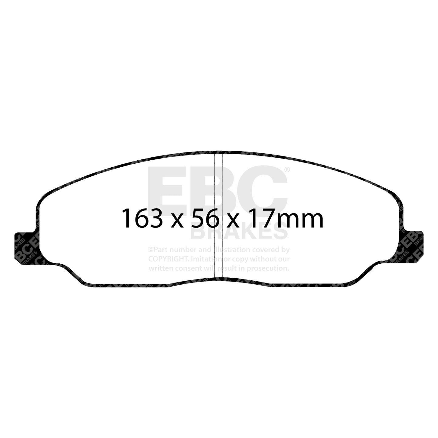 EBC Brakes Ultimax OE Replacement Brake Pad Set (DP1740)