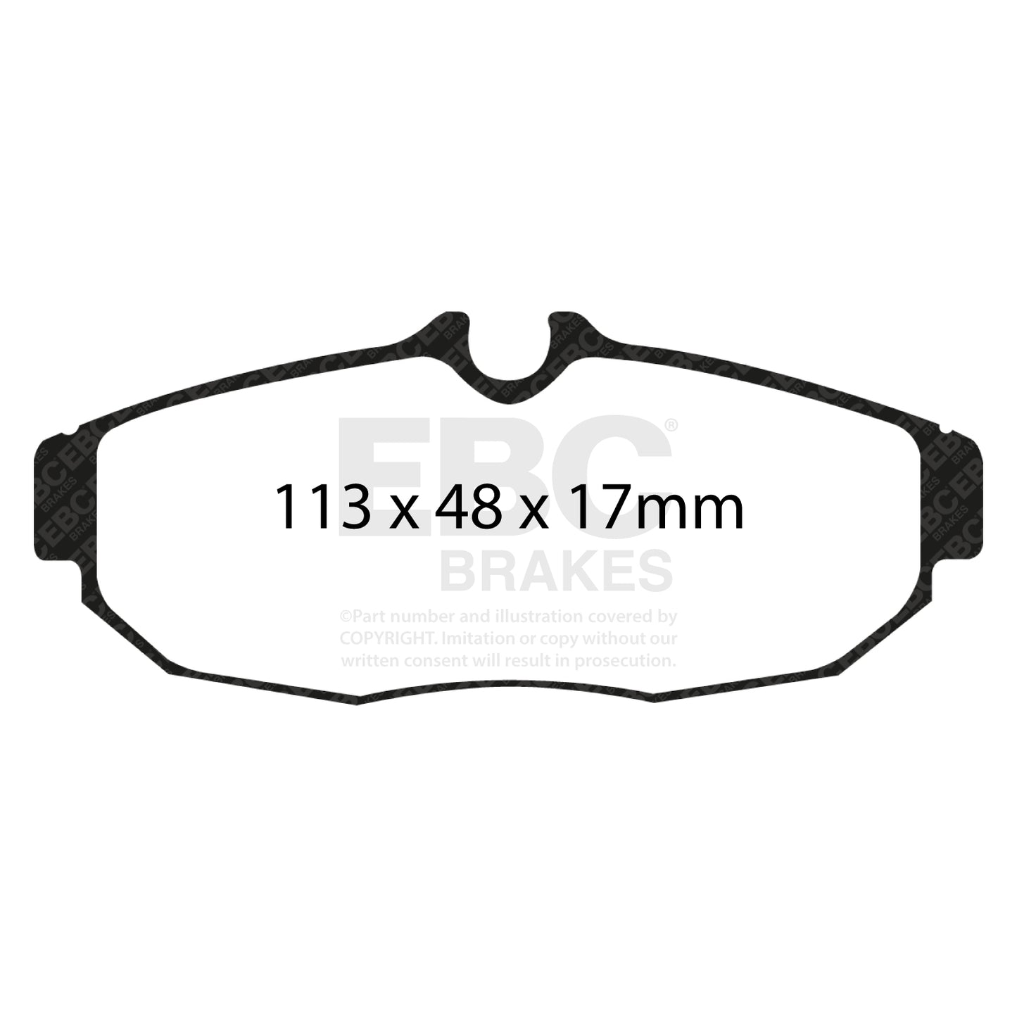 EBC Brakes Ultimax OE Replacement Brake Pad Set (DP1741)