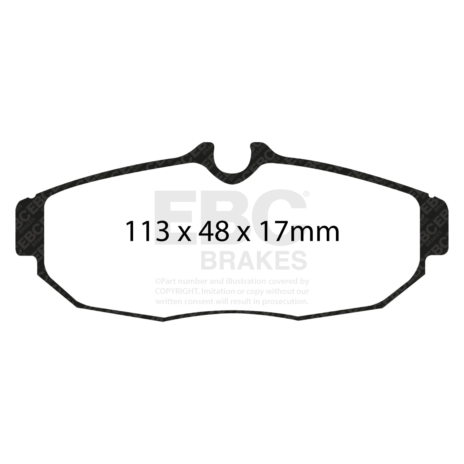 EBC Brakes Ultimax OE Replacement Brake Pad Set (DP1741)