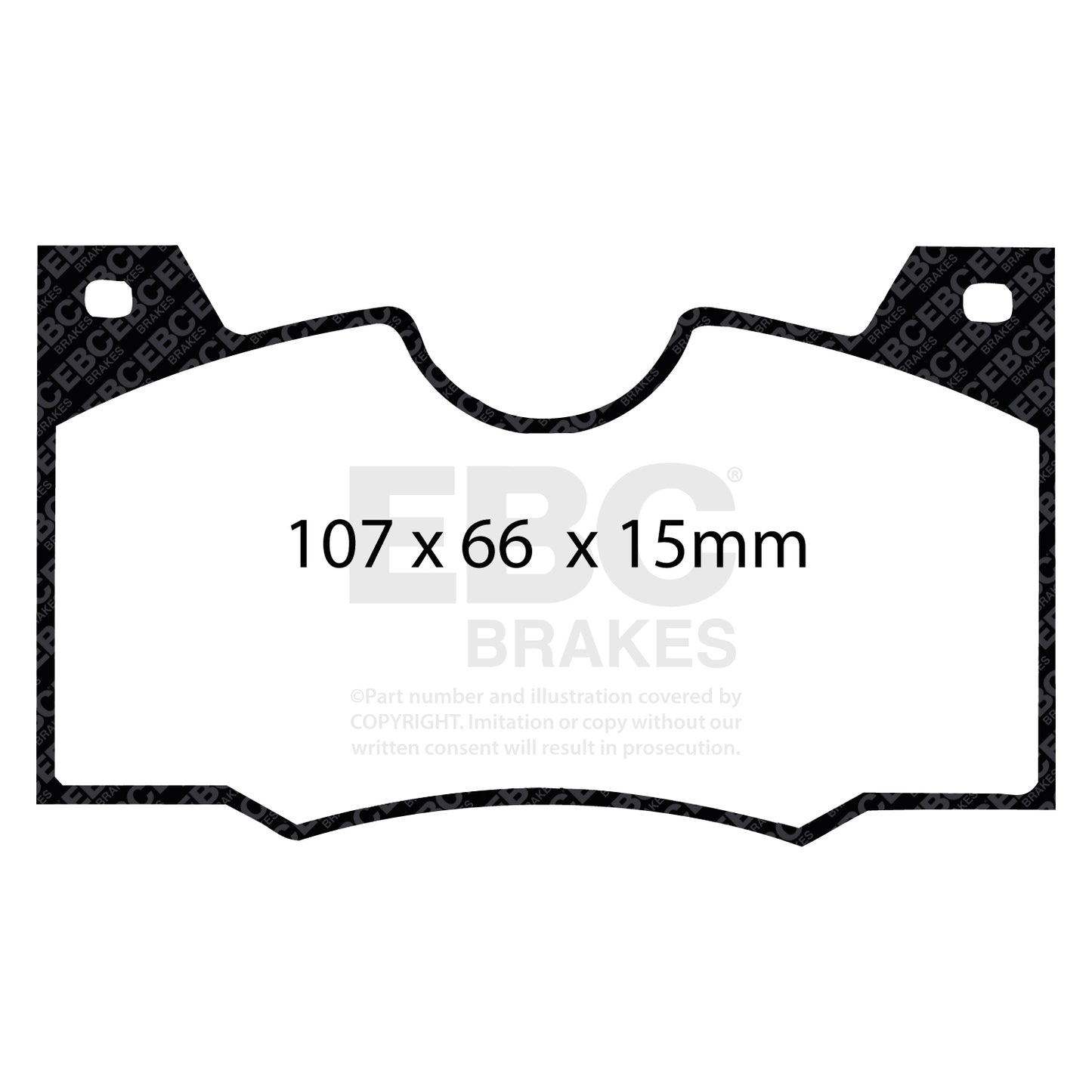 EBC Brakes Redstuff 3000 Series Sport Brake Pad Set (DP3188C)