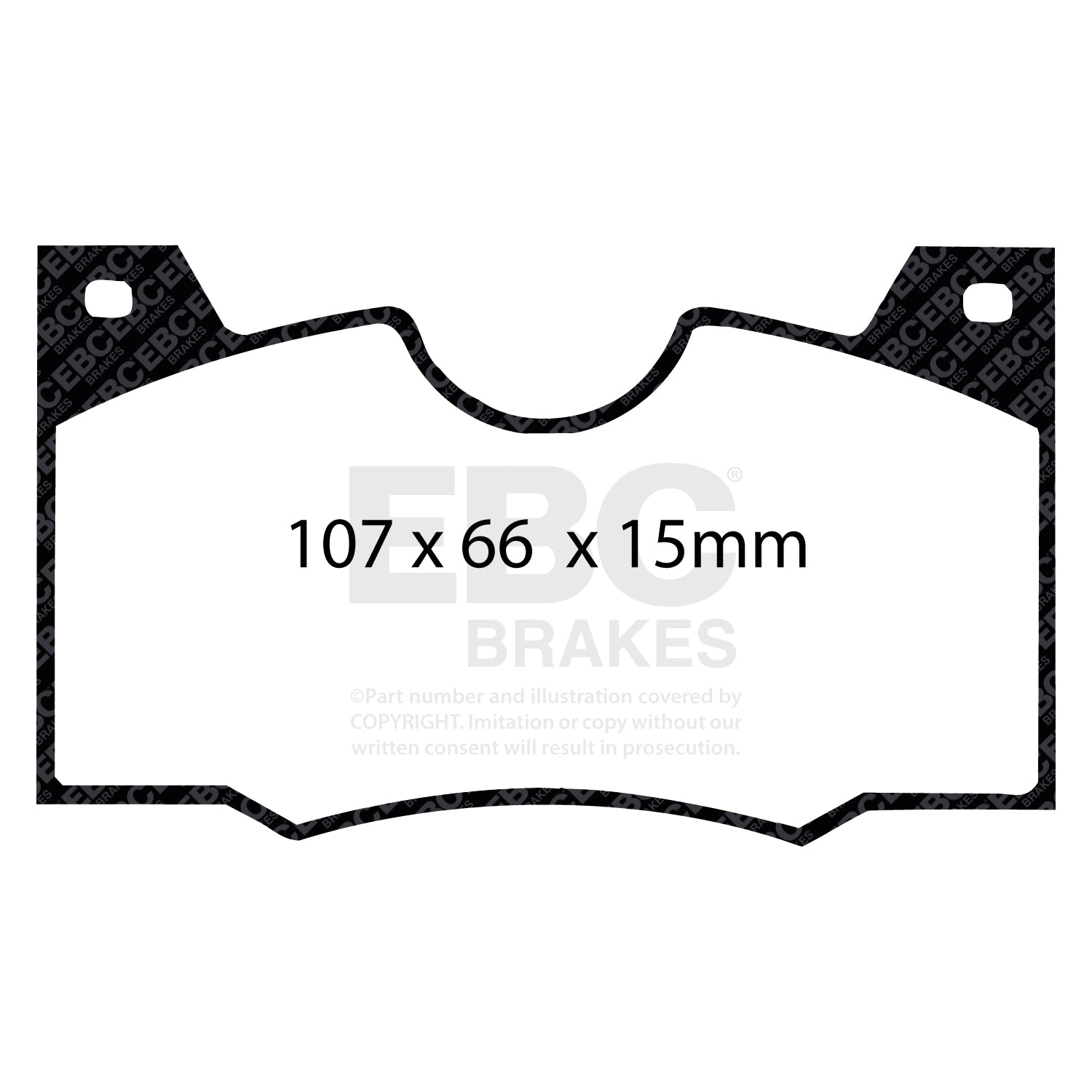 EBC Brakes Redstuff 3000 Series Sport Brake Pad Set (DP3188C)