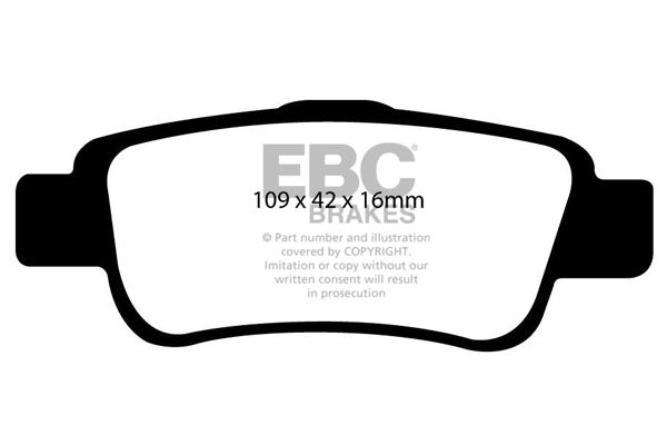 EBC Brakes Greenstuff 2000 Series Sport Brake Pad Set (DP21952)