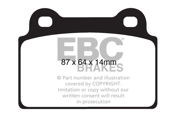 EBC Brakes Ultimax OE Replacement Brake Pad Set (DP1985)