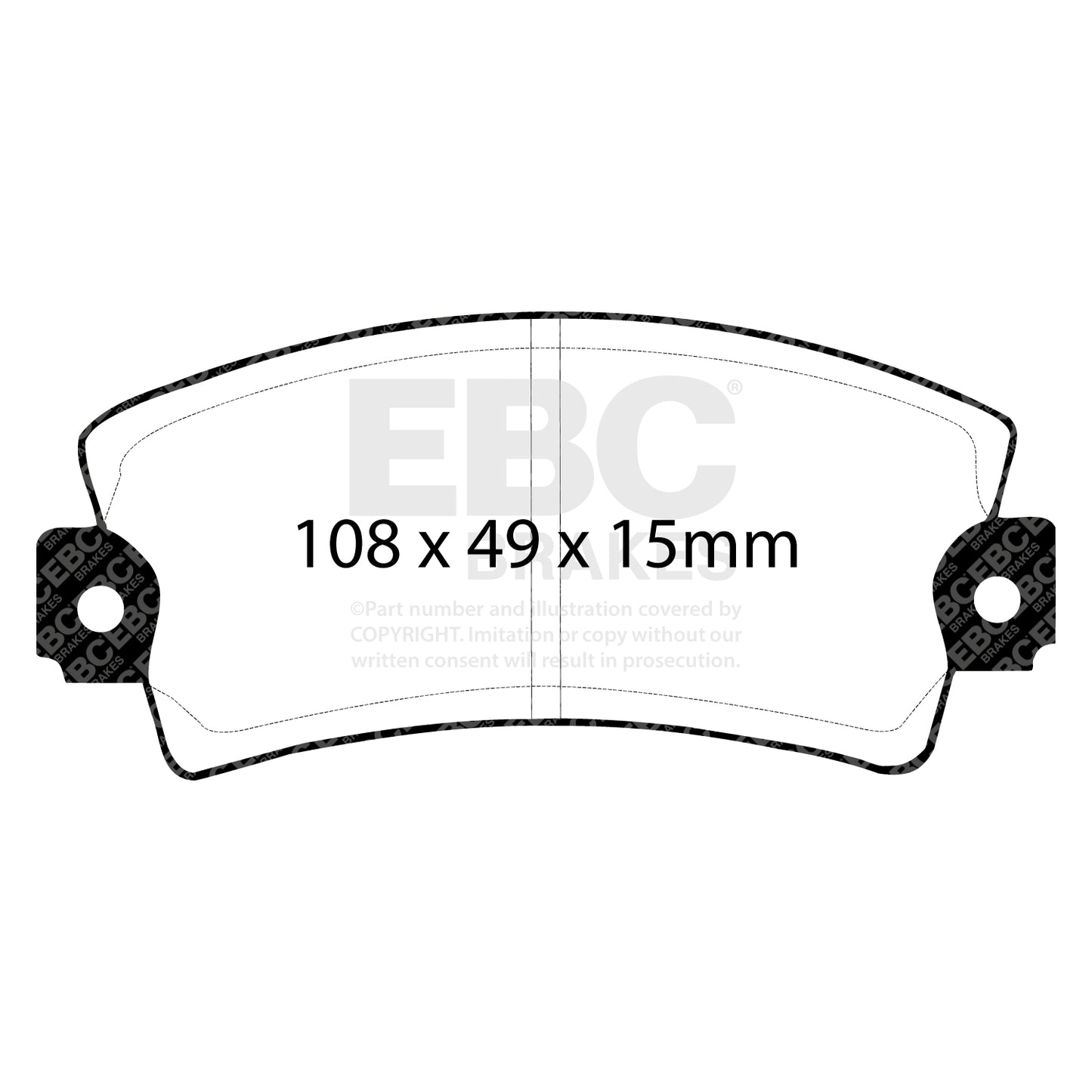 EBC Brakes Redstuff 3000 Series Sport Brake Pad Set (DP3317C)