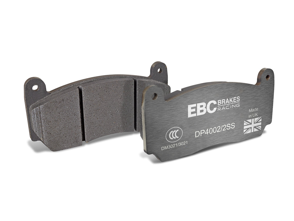 EBC Brakes Replacement Stainless Steel Plate Yellowstuff Street and Track Brake Pads for EBC Calipers (DP4002/2SS)