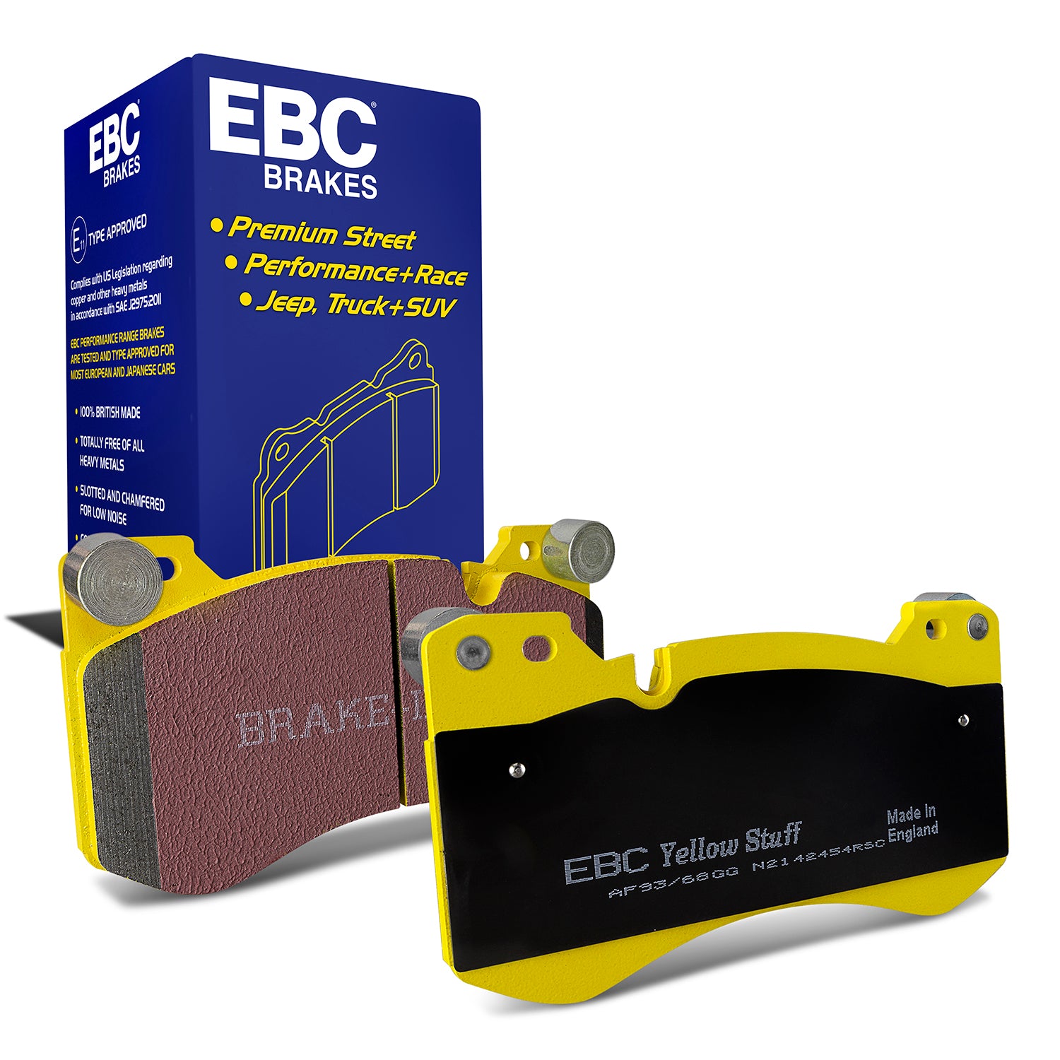 EBC Brakes Yellowstuff 4000 Series Street (DP42454R)