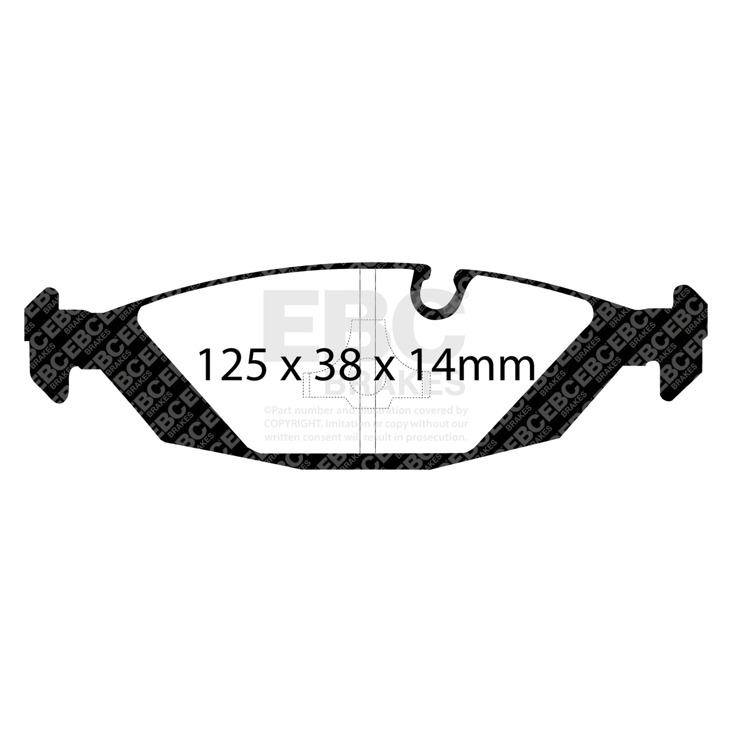 EBC Brakes Greenstuff 2000 Series Sport Brake Pad Set (DP2447/2)