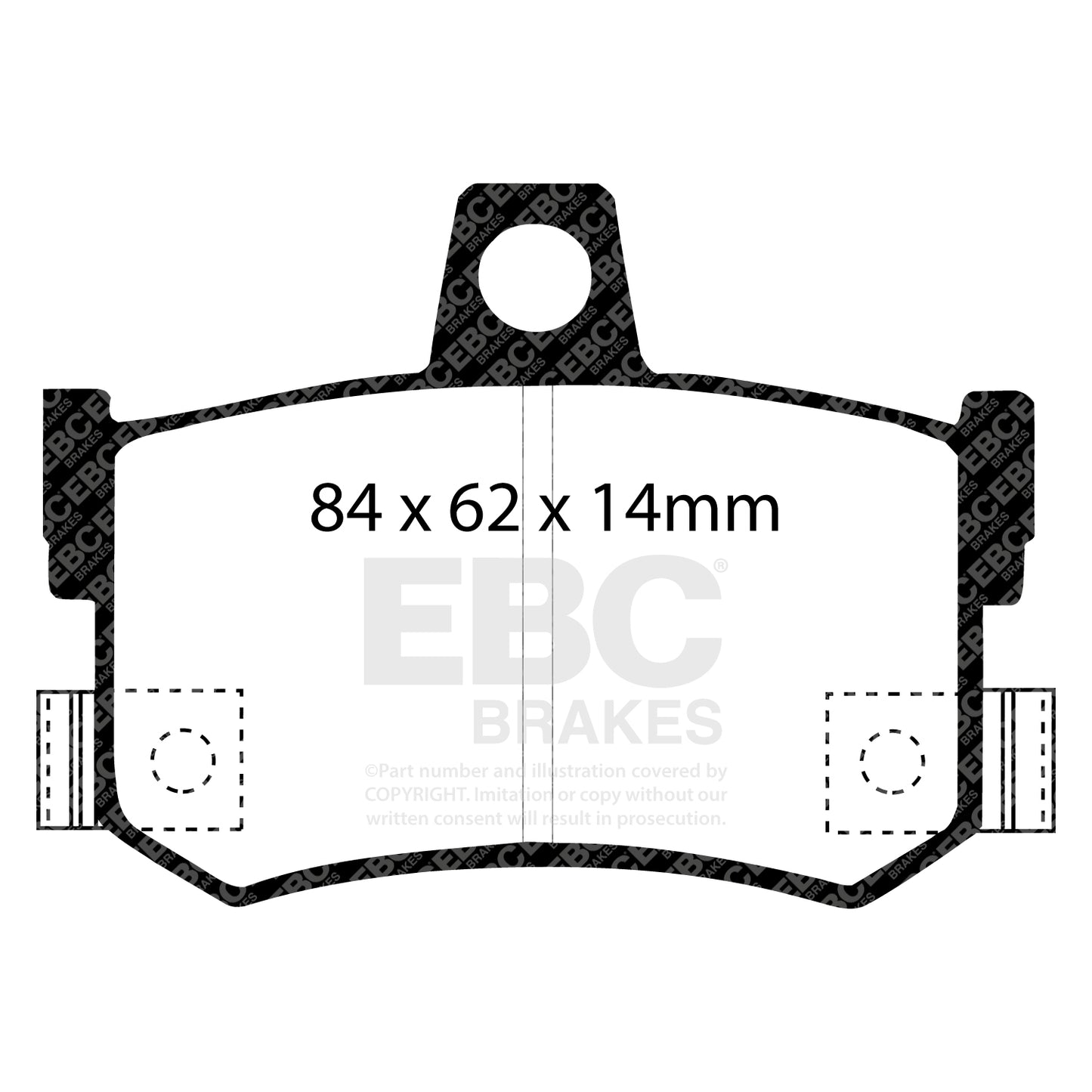EBC Brakes Redstuff 3000 Series Sport Brake Pad Set (DP3662/2C)