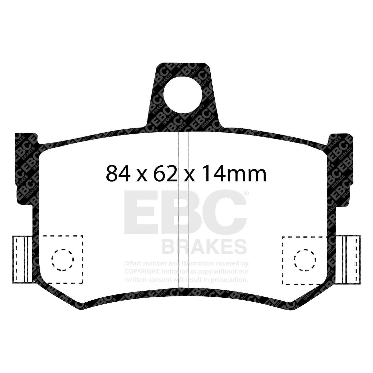 EBC Brakes Redstuff 3000 Series Sport Brake Pad Set (DP3662/2C)