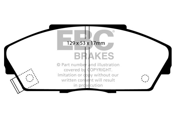 EBC Brakes Greenstuff 7000 Series Truck and SUV Brake Pad Set (DP719)
