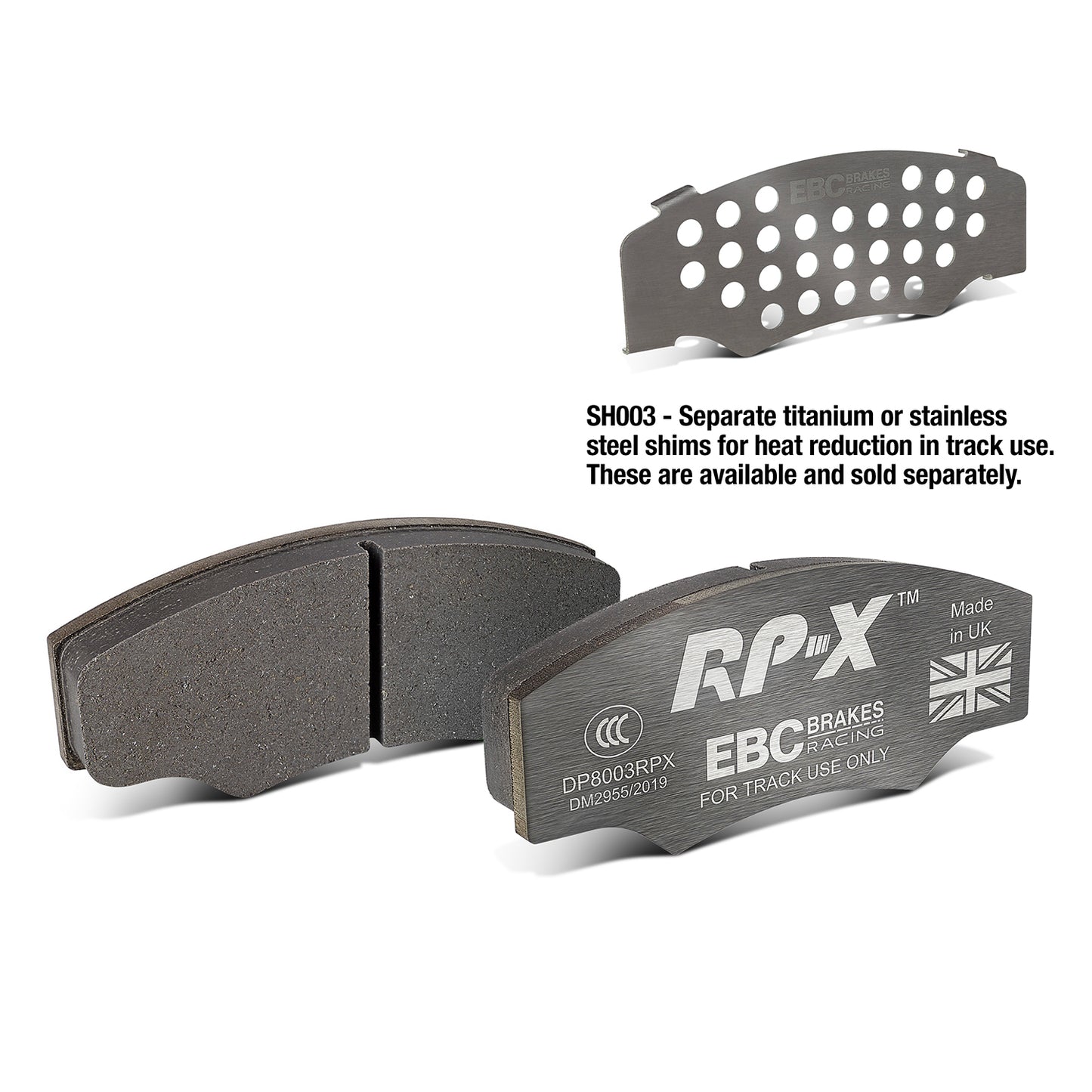 EBC Brakes Racing RP-X Track and Race Brake Pads (DP8003RPX)