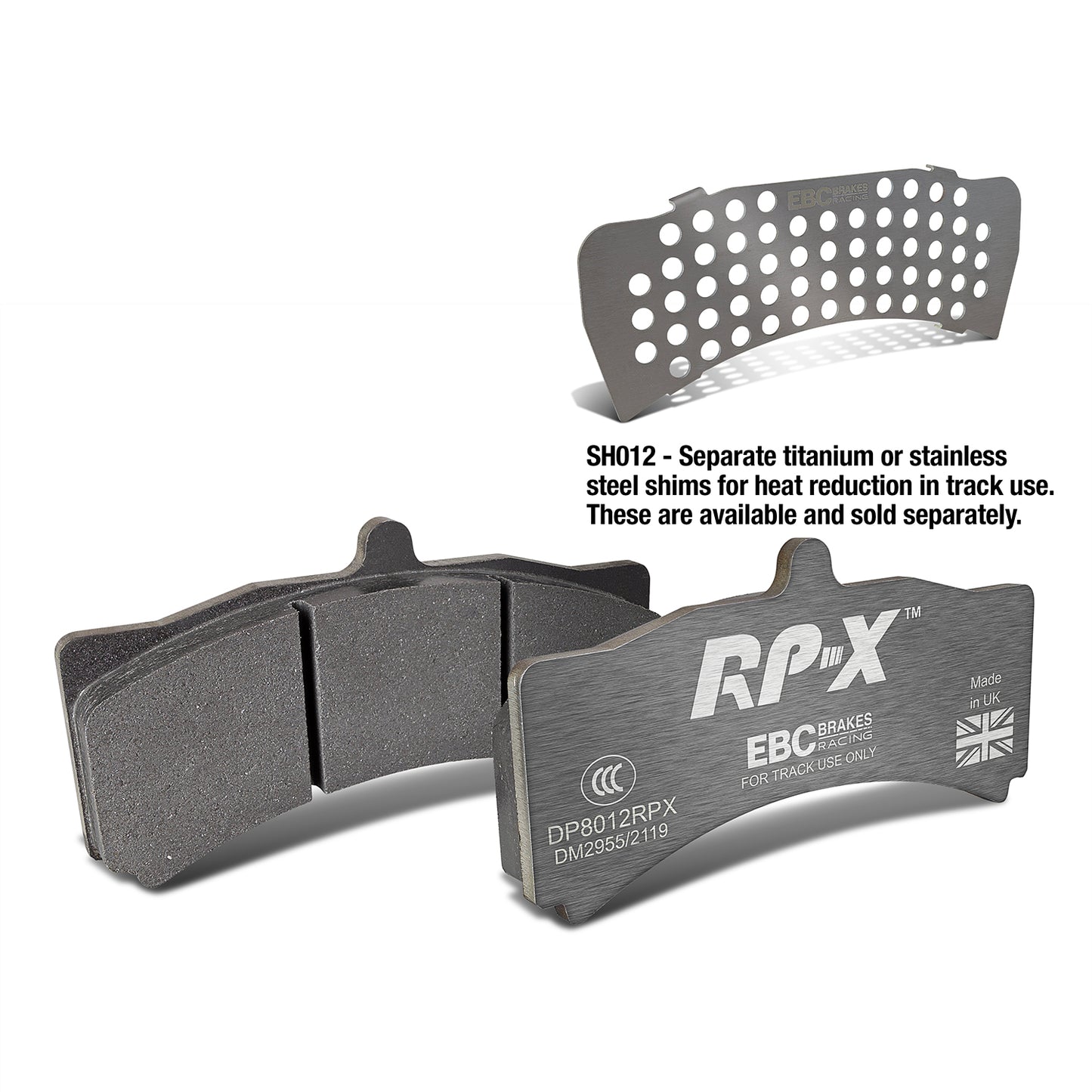EBC Brakes Racing RP-X Track and Race Brake Pads (DP8012RPX)
