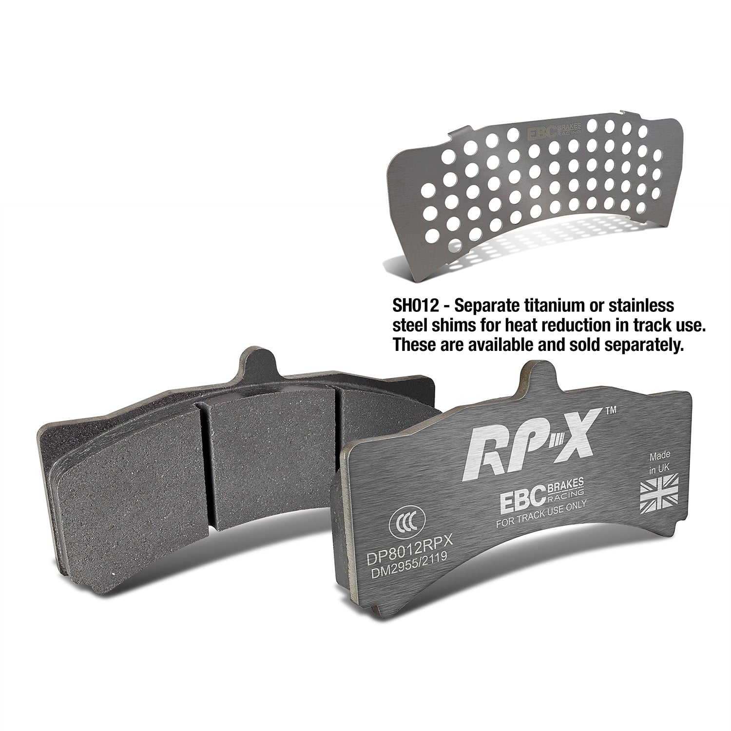 EBC Brakes Racing RP-X Track and Race Brake Pads (DP8012RPX)